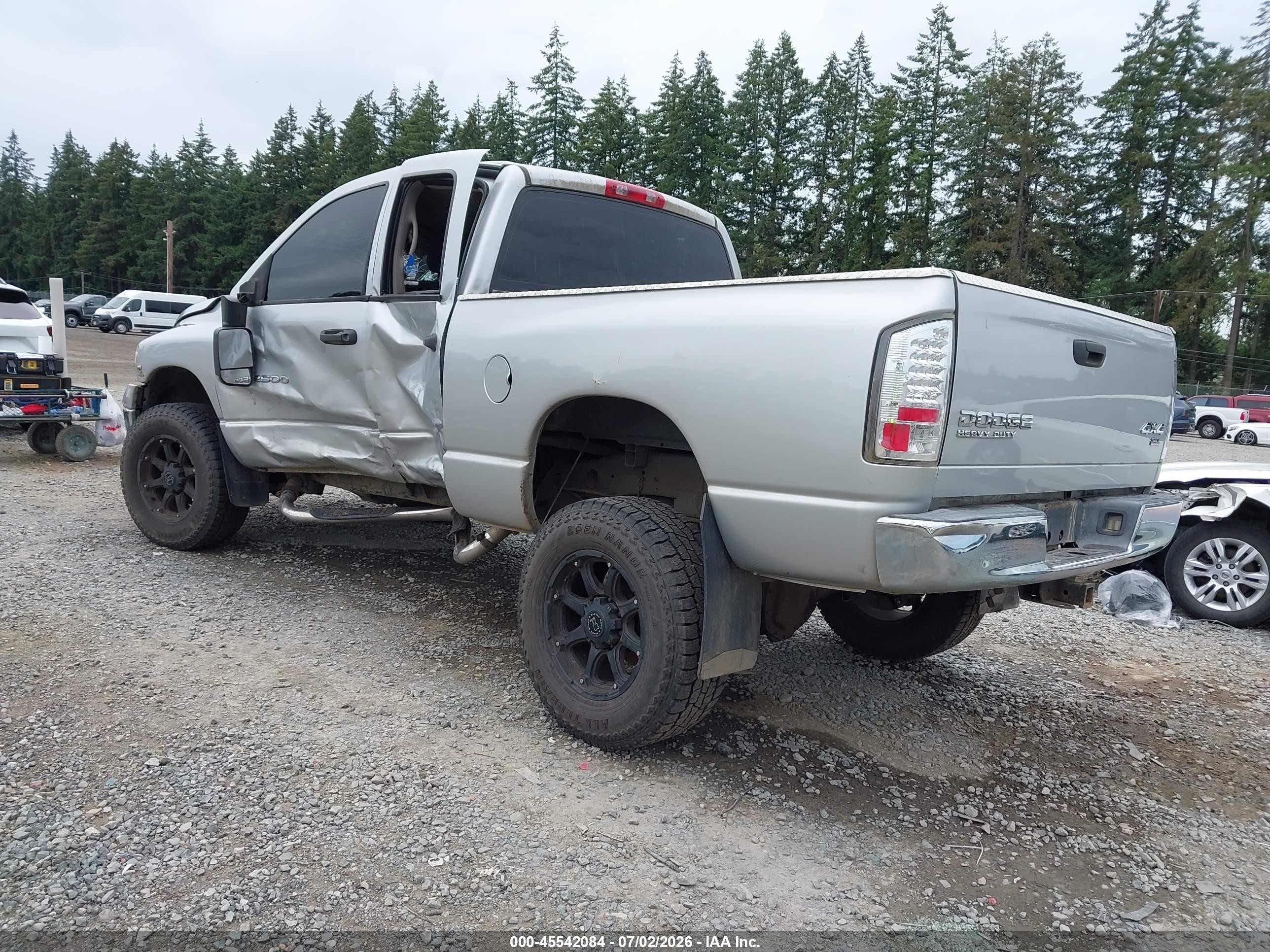 2004 Dodge Ram 2500 Slt/laramie Silver vin: 3D7KU28C34G204998
