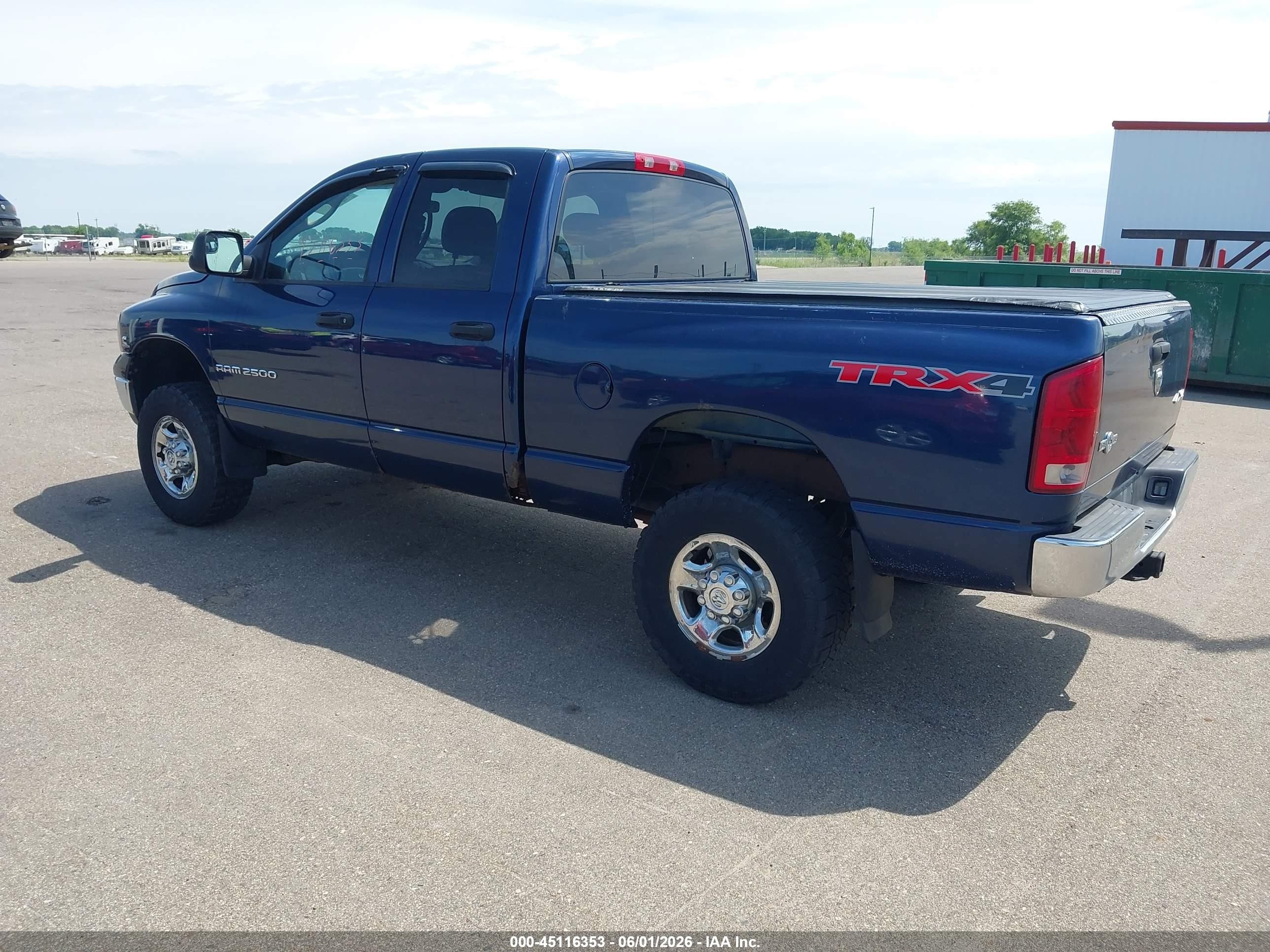 2004 Dodge Ram 2500 Slt/laramie Blue vin: 3D7KU28C34G281452