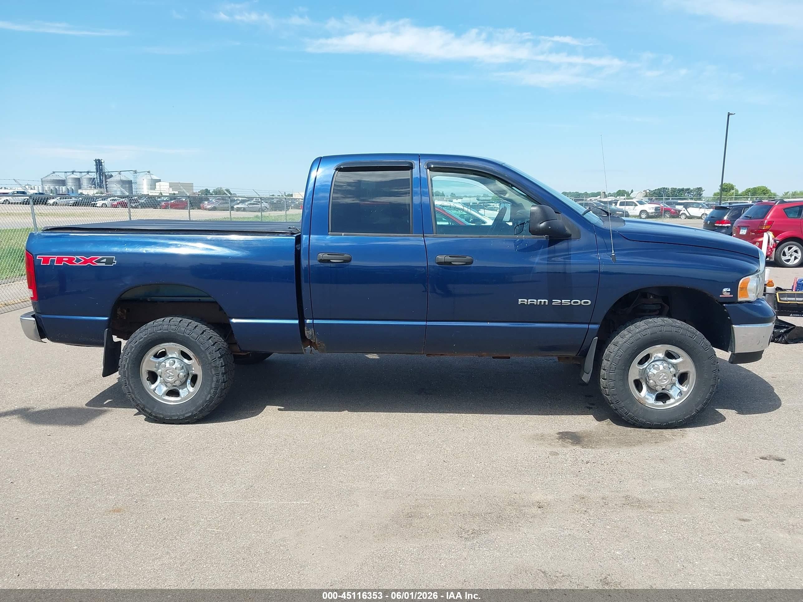 2004 Dodge Ram 2500 Slt/laramie Blue vin: 3D7KU28C34G281452