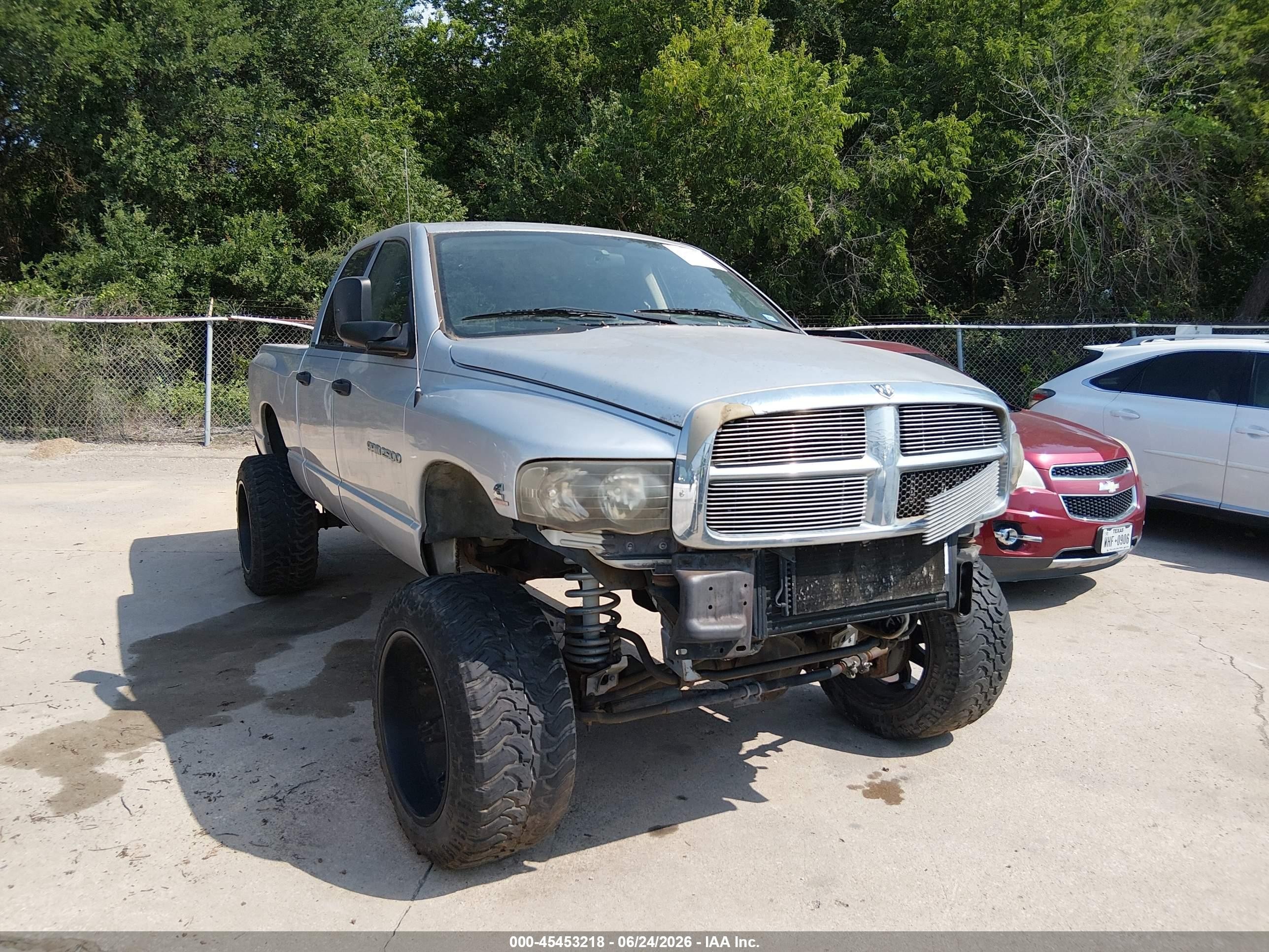 2004 Dodge Ram 2500 Slt/laramie Silver vin: 3D7KU28C44G110855