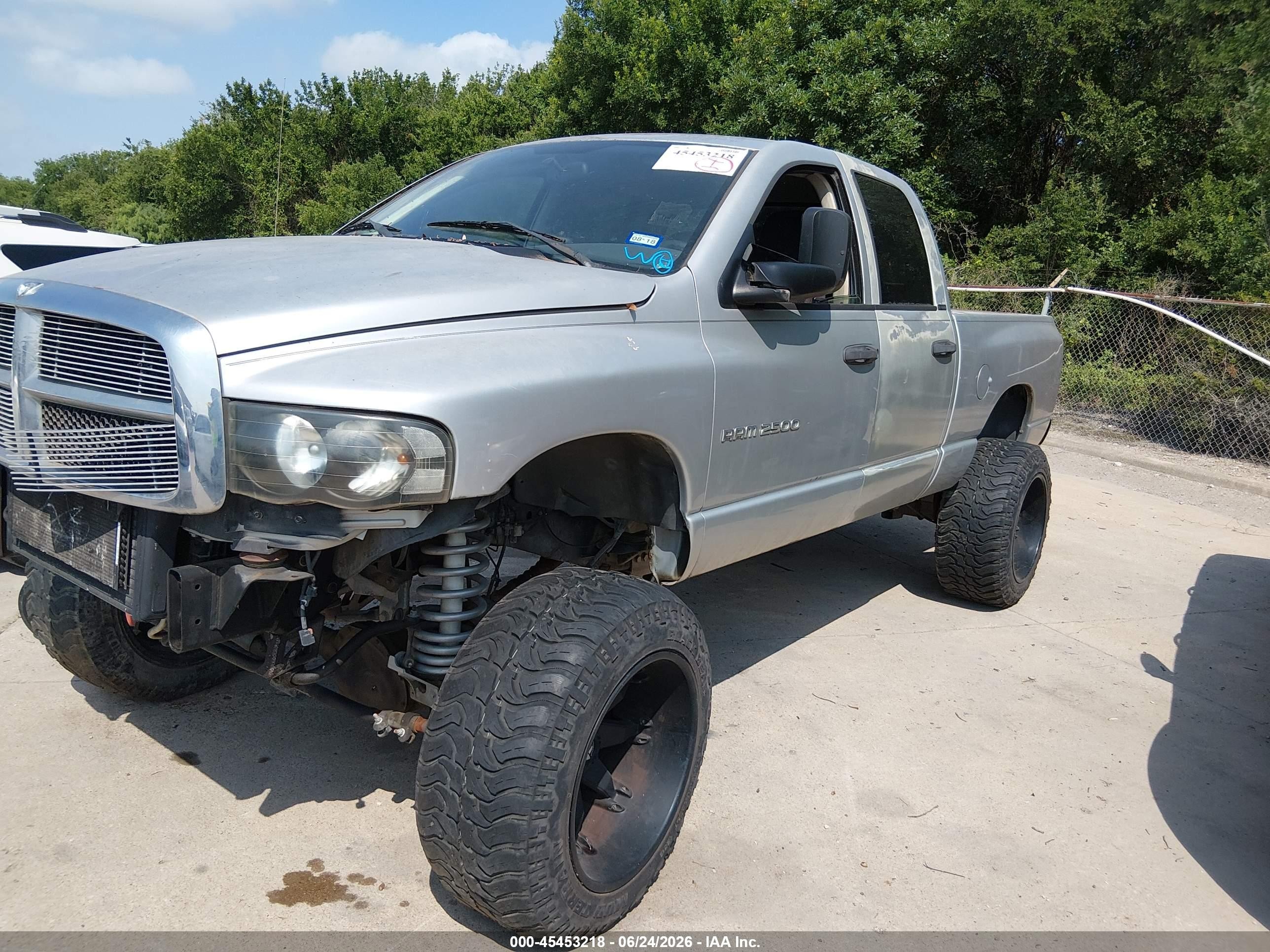 2004 Dodge Ram 2500 Slt/laramie Silver vin: 3D7KU28C44G110855