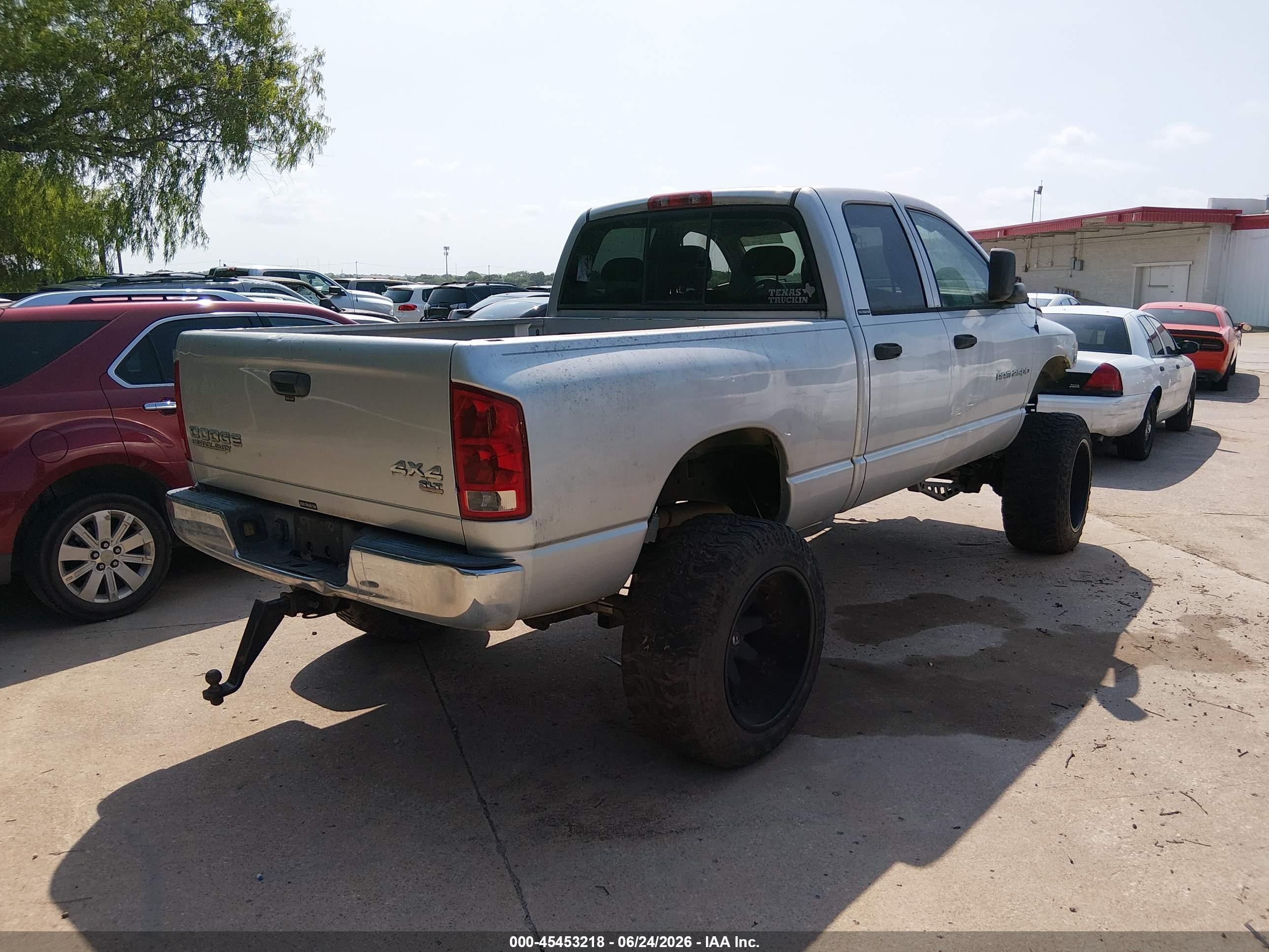 2004 Dodge Ram 2500 Slt/laramie Silver vin: 3D7KU28C44G110855