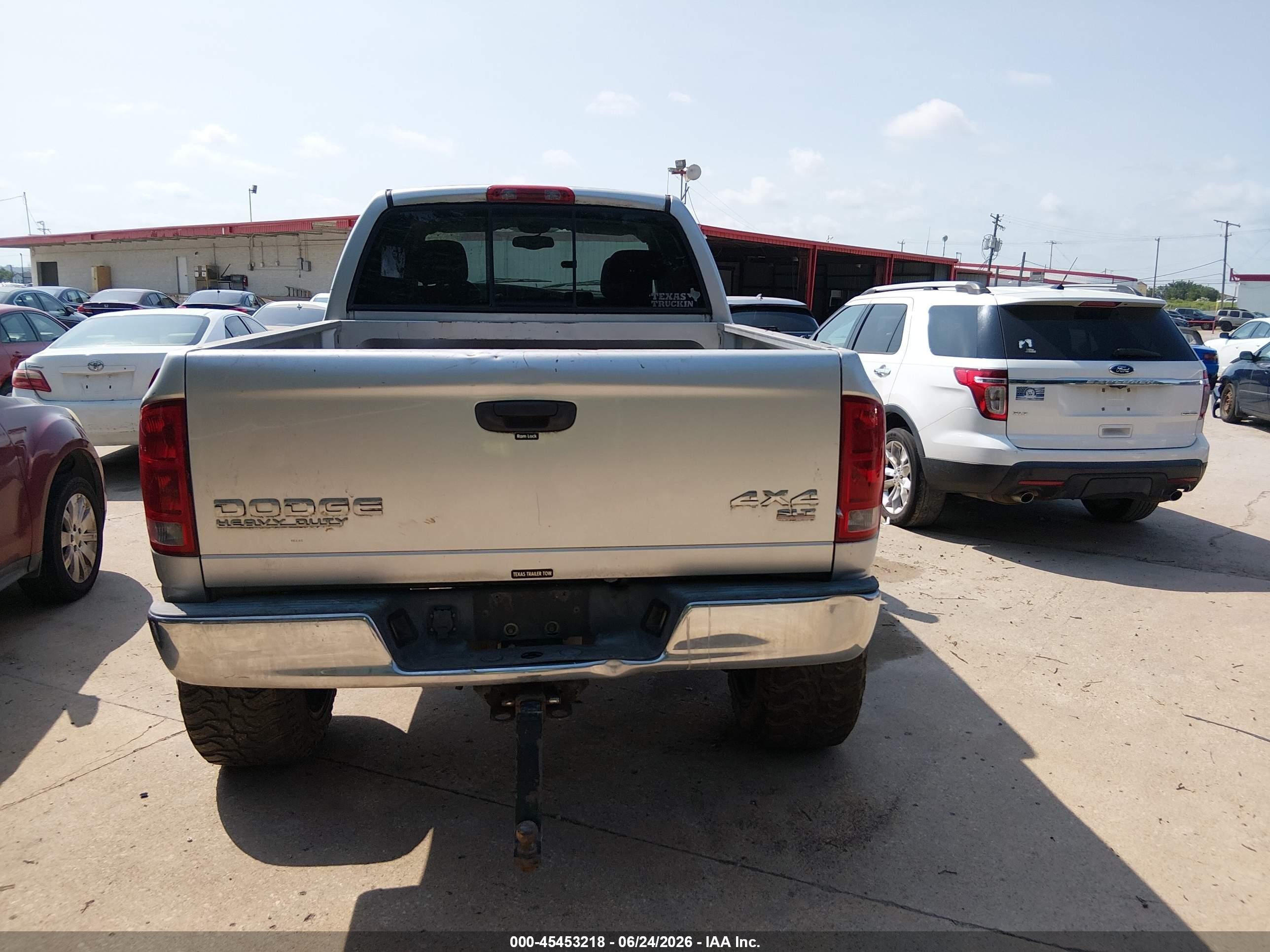 2004 Dodge Ram 2500 Slt/laramie Silver vin: 3D7KU28C44G110855