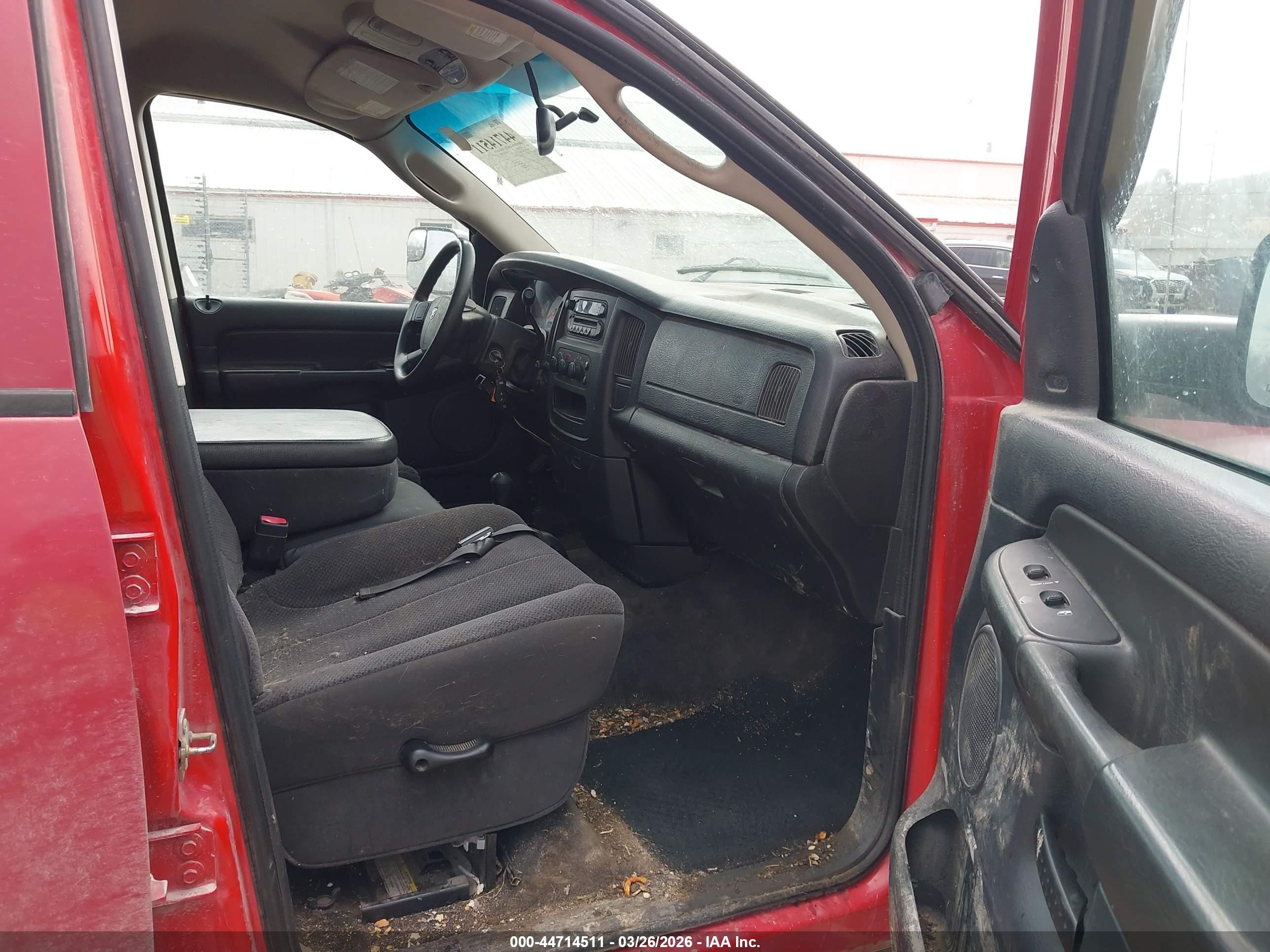 2004 Dodge Ram 2500 Slt/laramie Red vin: 3D7KU28C44G113514