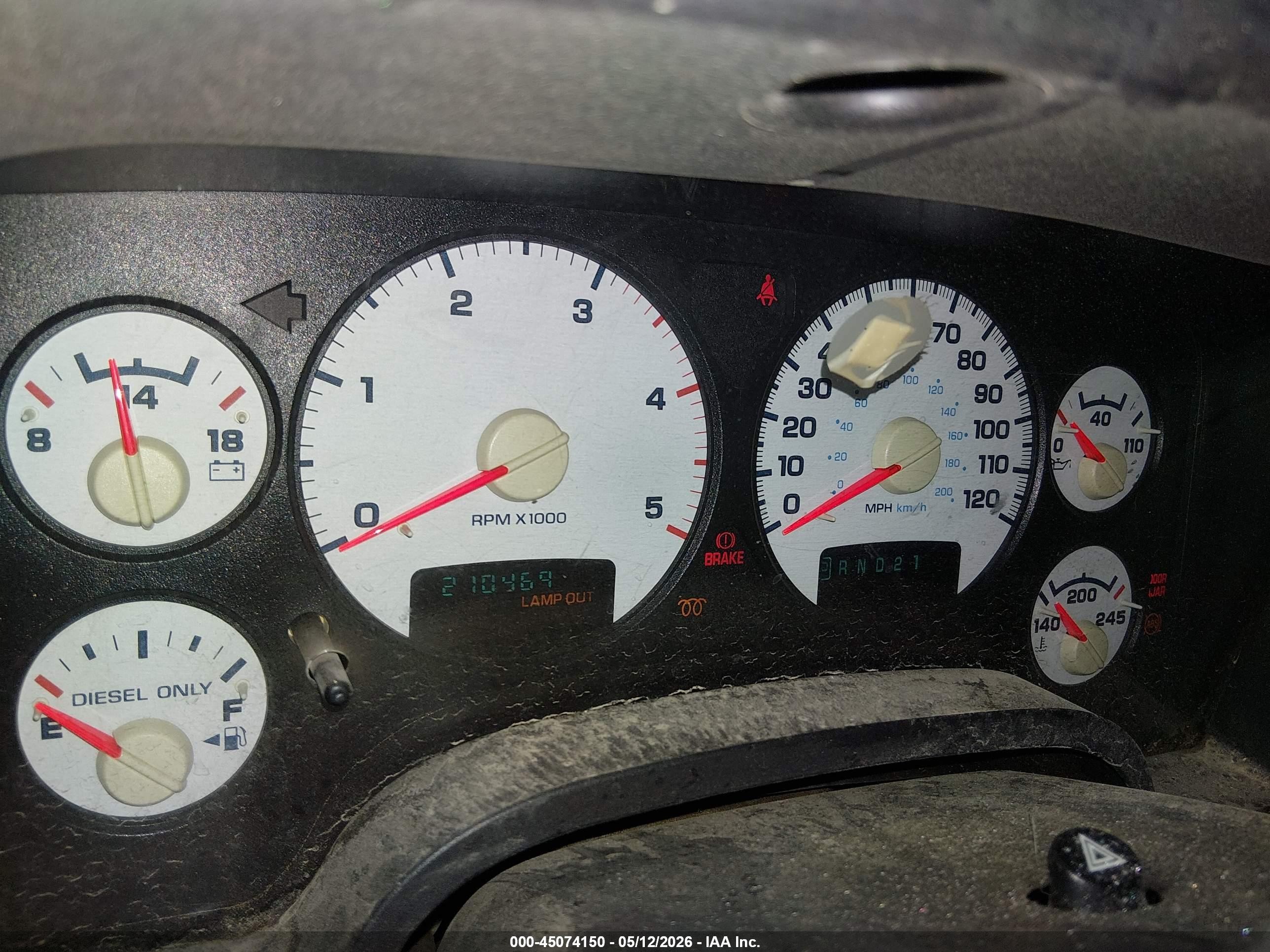 2004 Dodge Ram 2500 Slt/laramie Gold vin: 3D7KU28C54G217543