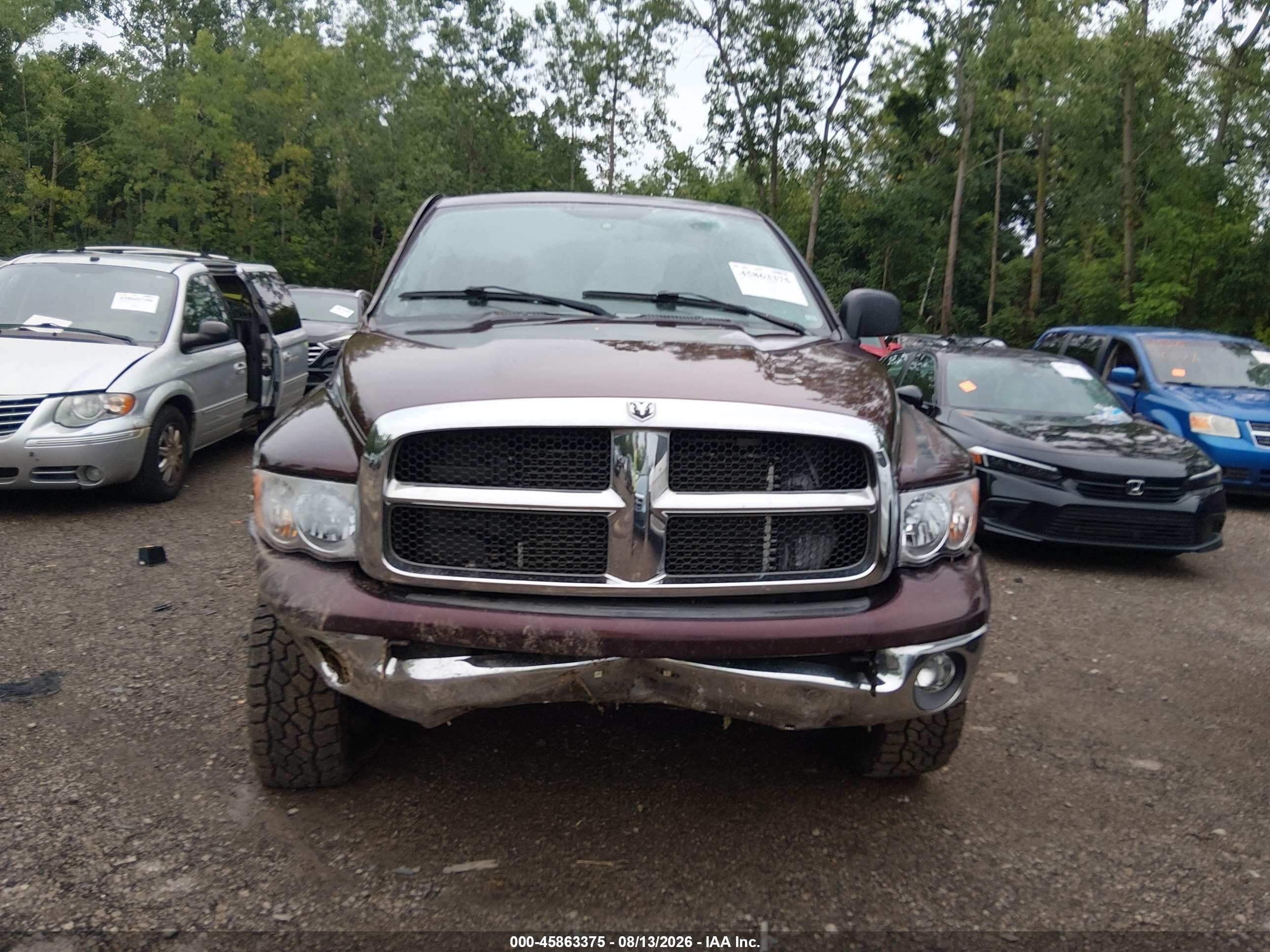 2004 Dodge Ram 2500 Slt/laramie Maroon vin: 3D7KU28C54G273904