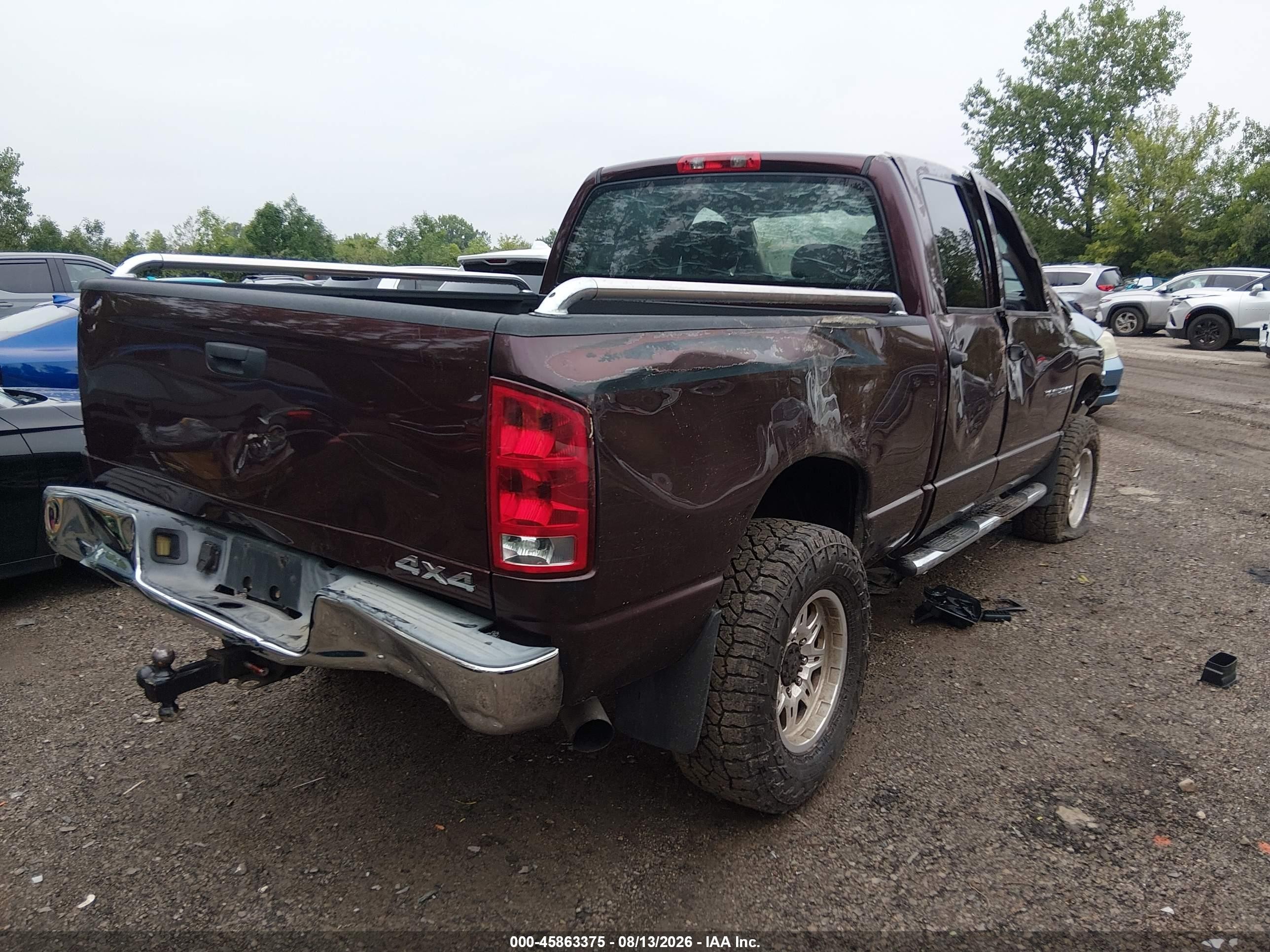 2004 Dodge Ram 2500 Slt/laramie Maroon vin: 3D7KU28C54G273904