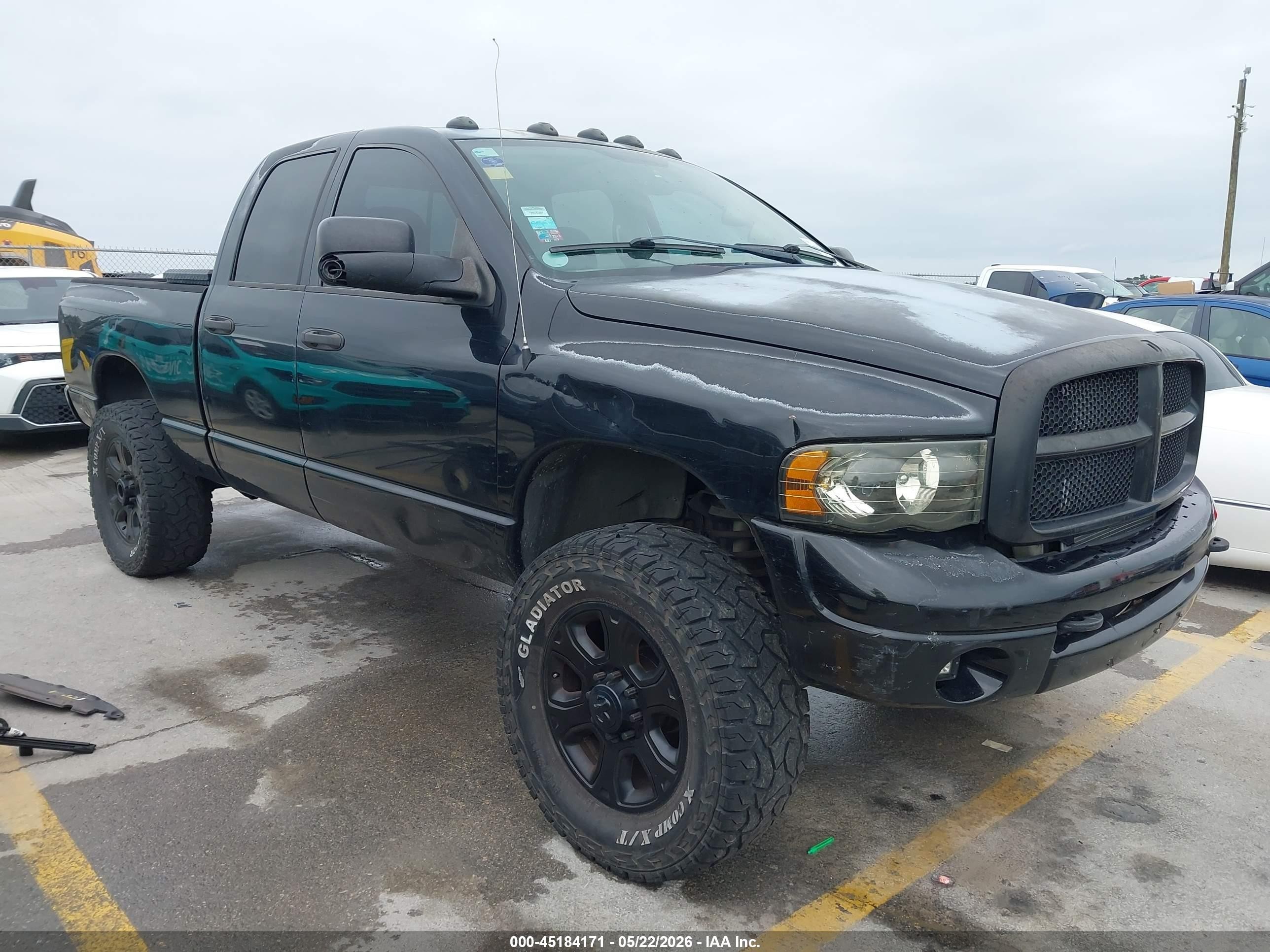 2004 Dodge Ram 2500 Slt/laramie Black vin: 3D7KU28C64G213307