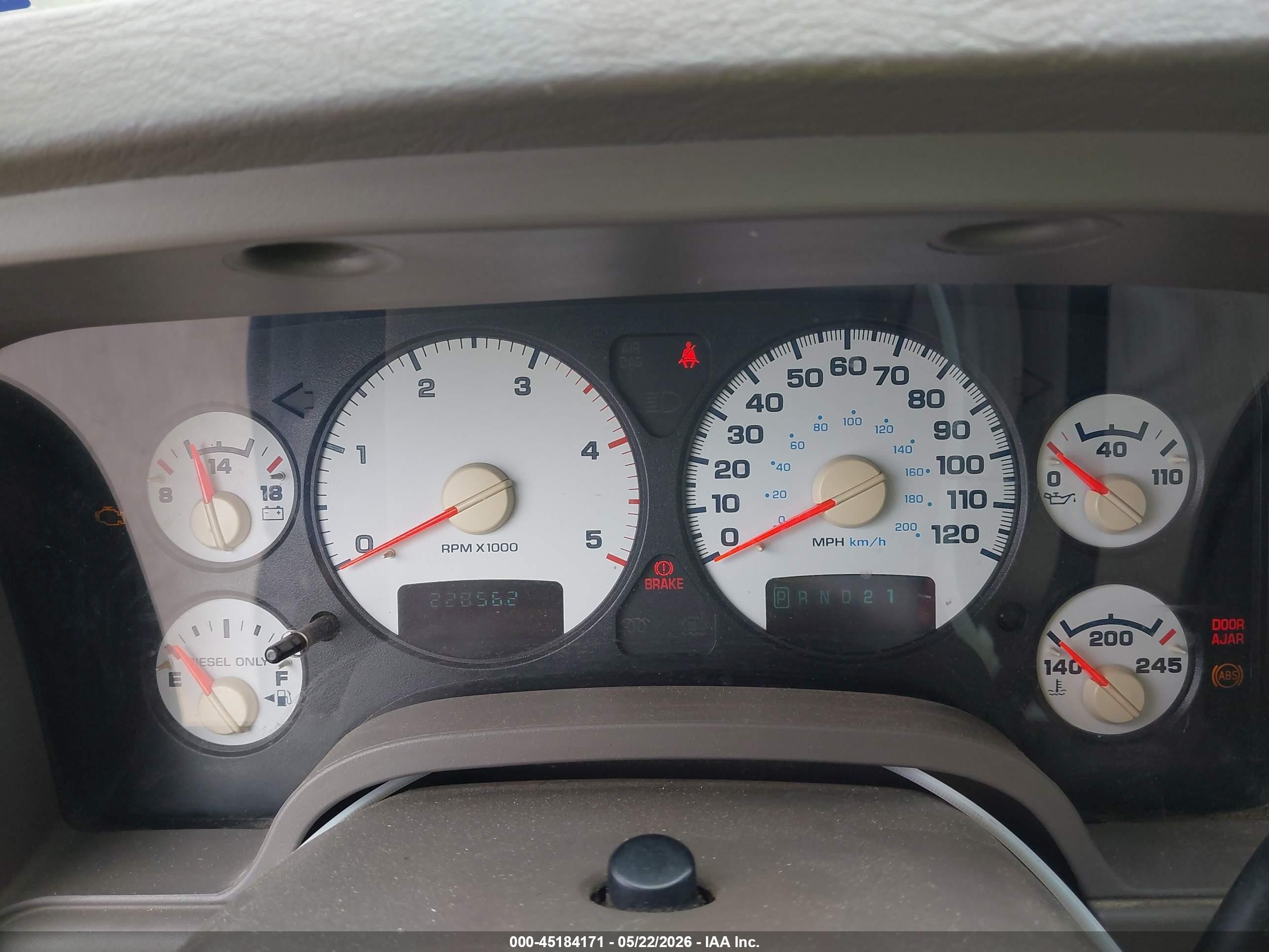 2004 Dodge Ram 2500 Slt/laramie Black vin: 3D7KU28C64G213307