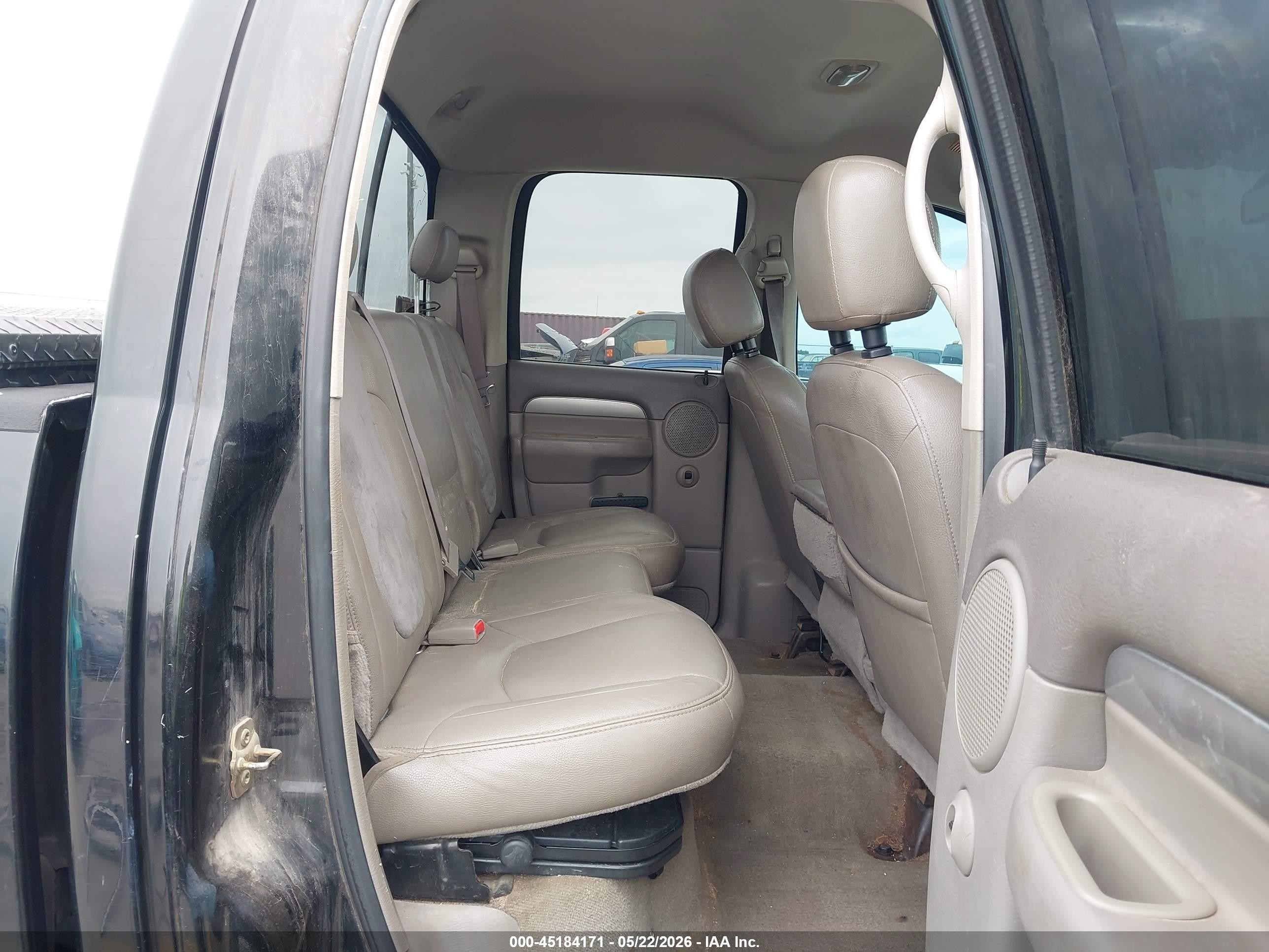 2004 Dodge Ram 2500 Slt/laramie Black vin: 3D7KU28C64G213307