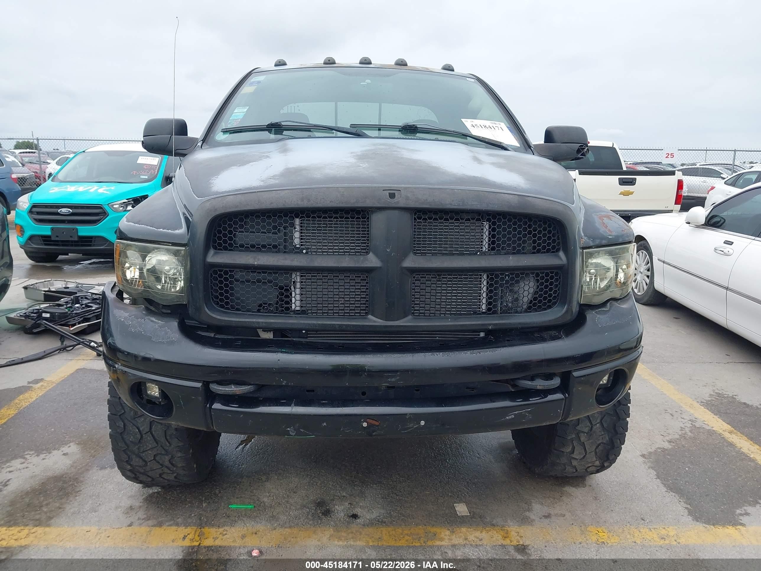2004 Dodge Ram 2500 Slt/laramie Black vin: 3D7KU28C64G213307