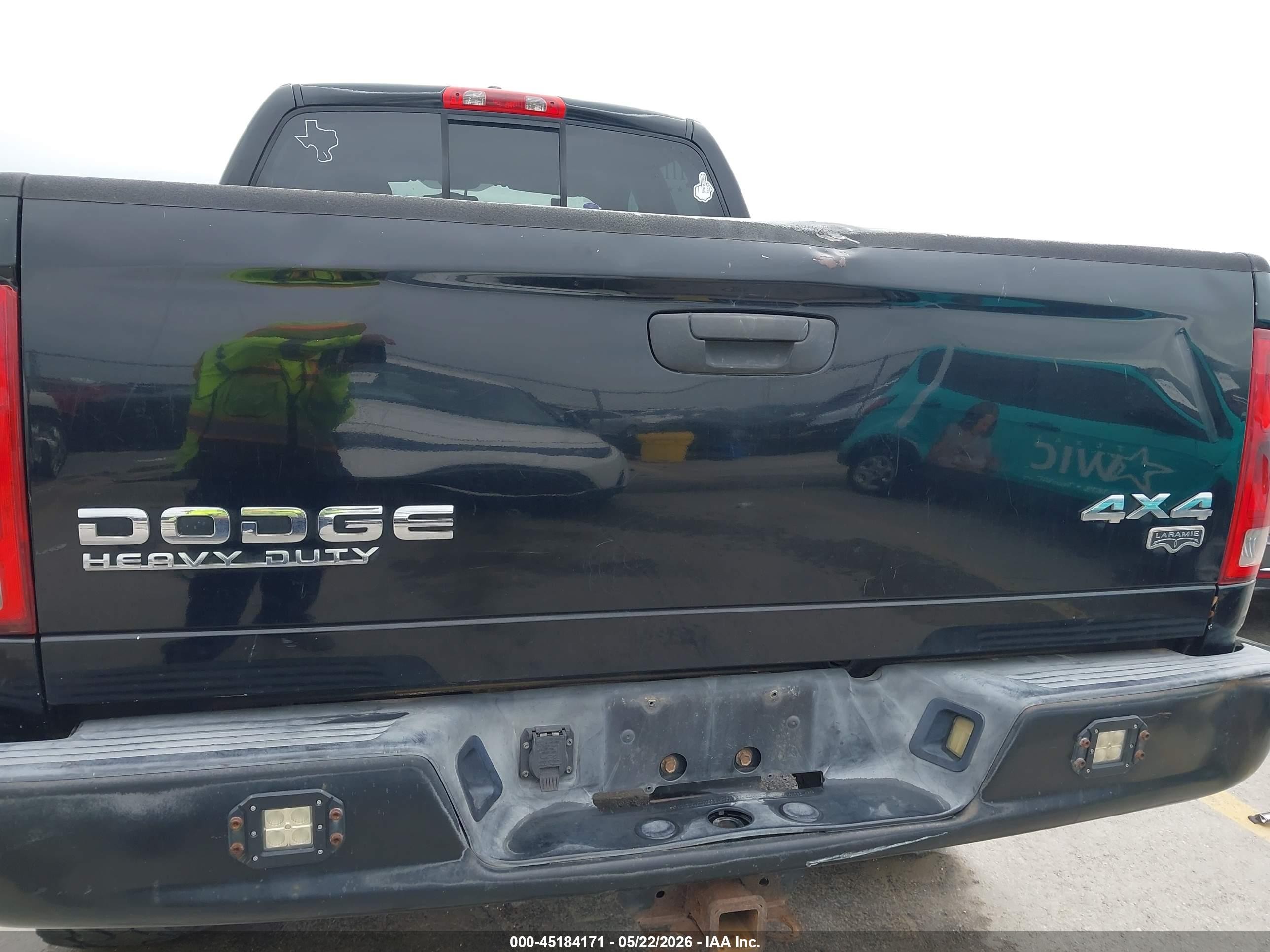 2004 Dodge Ram 2500 Slt/laramie Black vin: 3D7KU28C64G213307