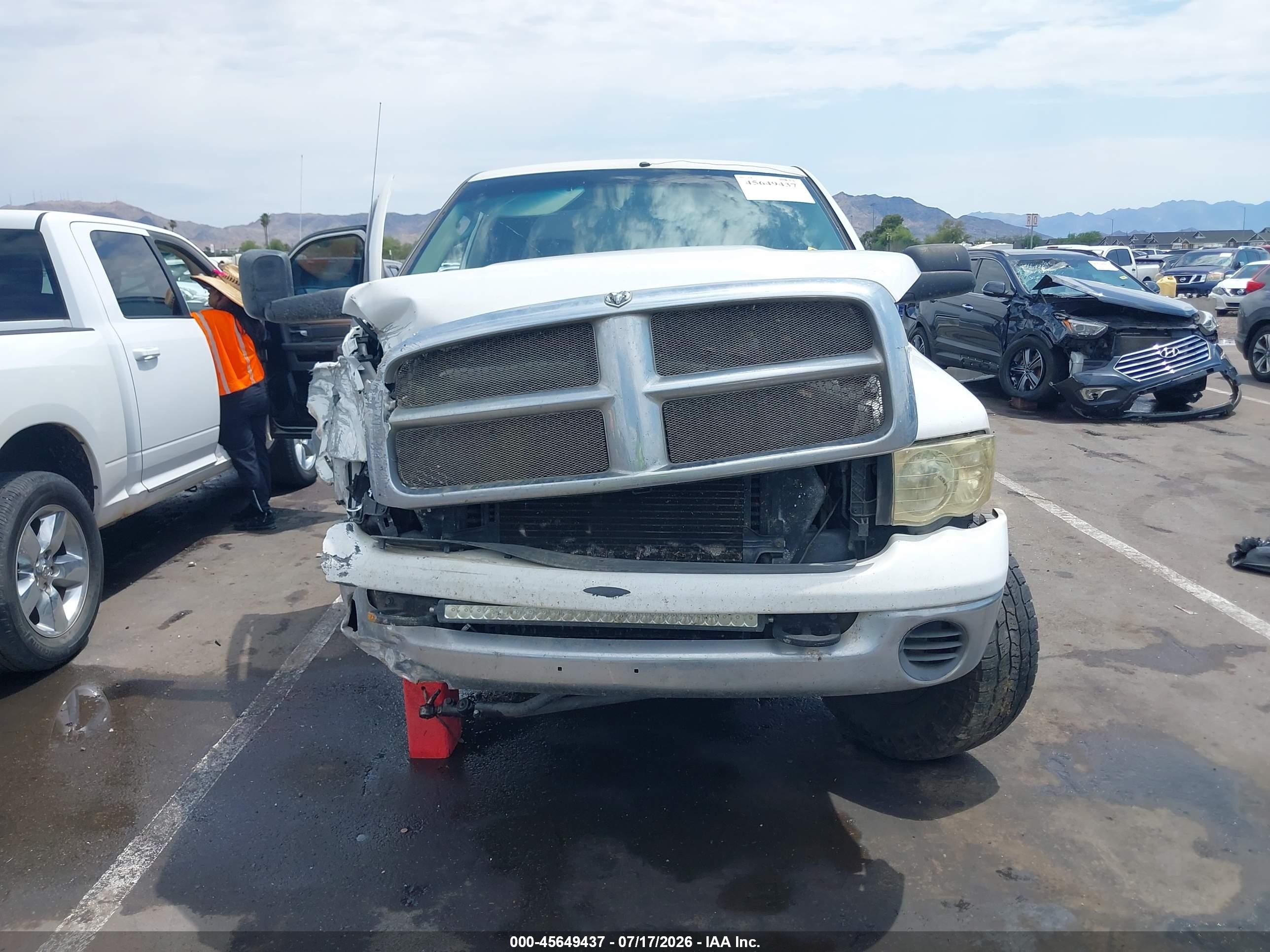2004 Dodge Ram 2500 Slt/laramie White vin: 3D7KU28C74G120246