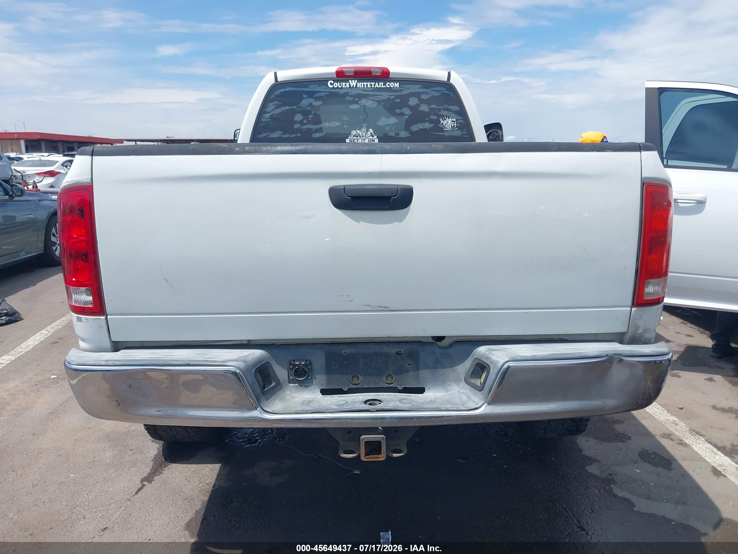 2004 Dodge Ram 2500 Slt/laramie White vin: 3D7KU28C74G120246