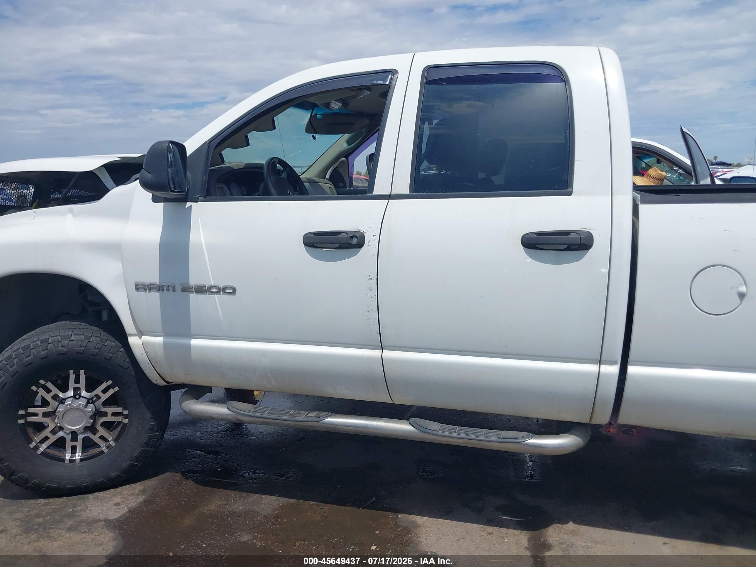 2004 Dodge Ram 2500 Slt/laramie White vin: 3D7KU28C74G120246