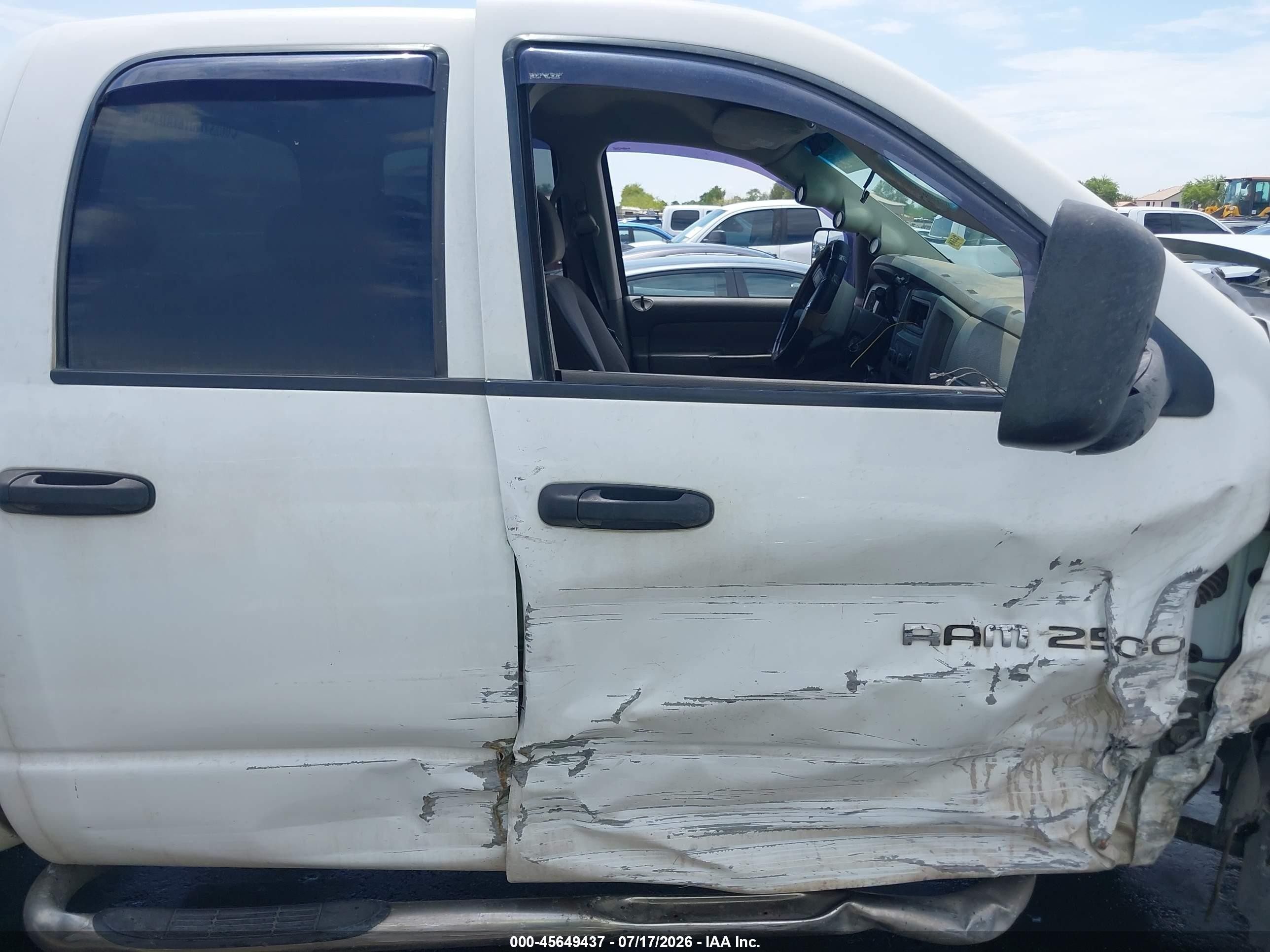2004 Dodge Ram 2500 Slt/laramie White vin: 3D7KU28C74G120246
