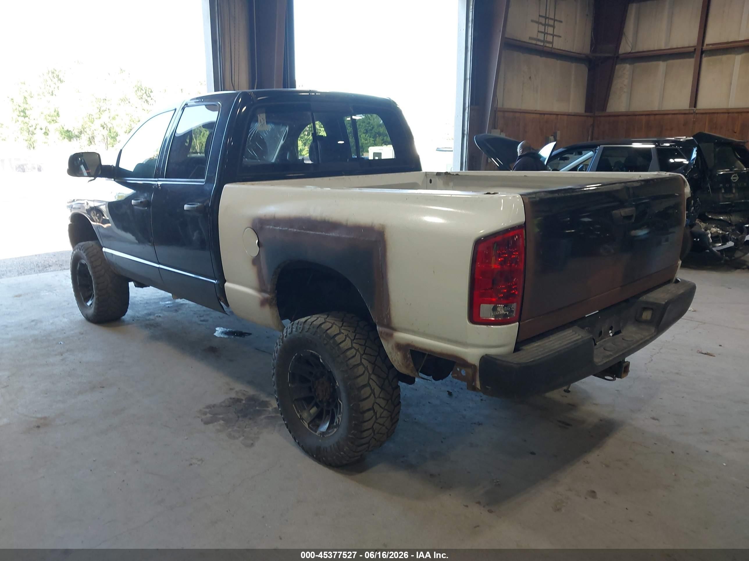 2003 Dodge Ram 2500 Slt/laramie/st Black vin: 3D7KU28C83G803765