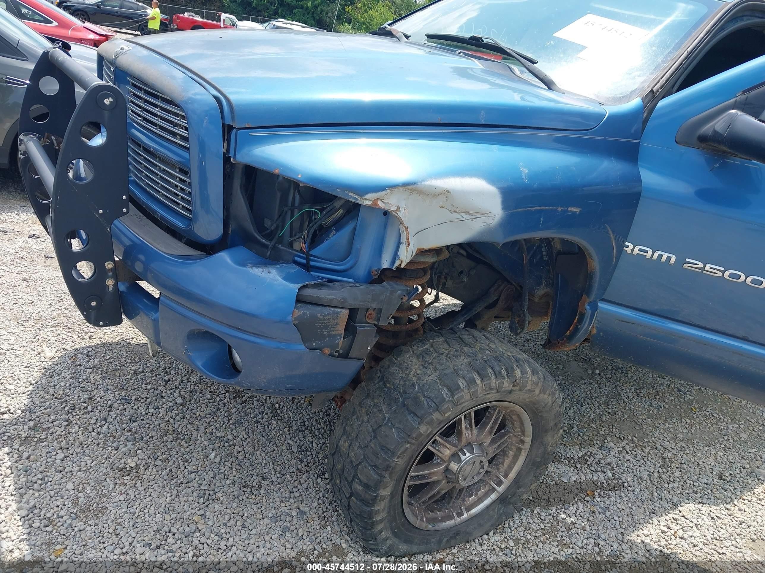 2004 Dodge Ram 2500 Slt/laramie Blue vin: 3D7KU28C84G138240