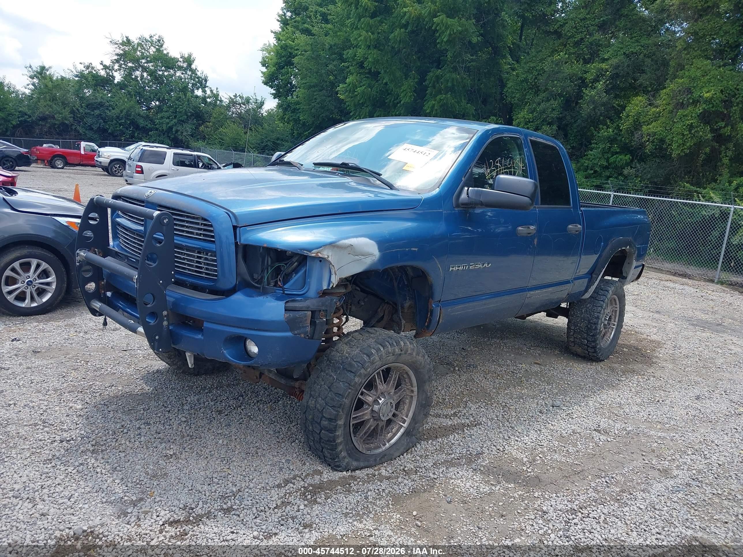 2004 Dodge Ram 2500 Slt/laramie Blue vin: 3D7KU28C84G138240