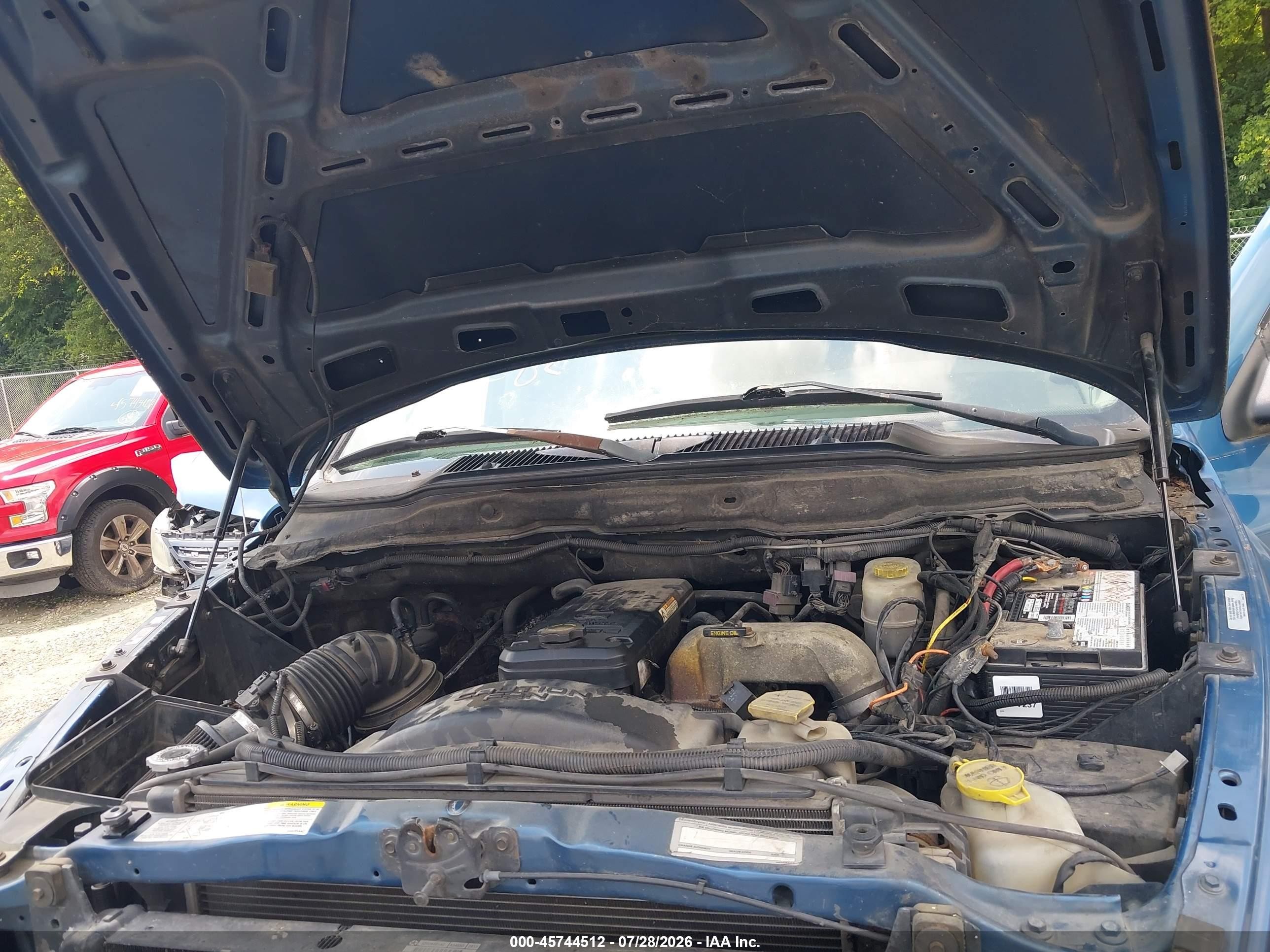 2004 Dodge Ram 2500 Slt/laramie Blue vin: 3D7KU28C84G138240