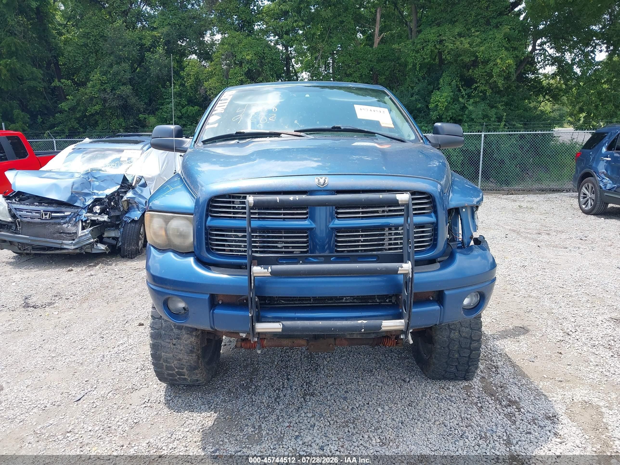 2004 Dodge Ram 2500 Slt/laramie Blue vin: 3D7KU28C84G138240