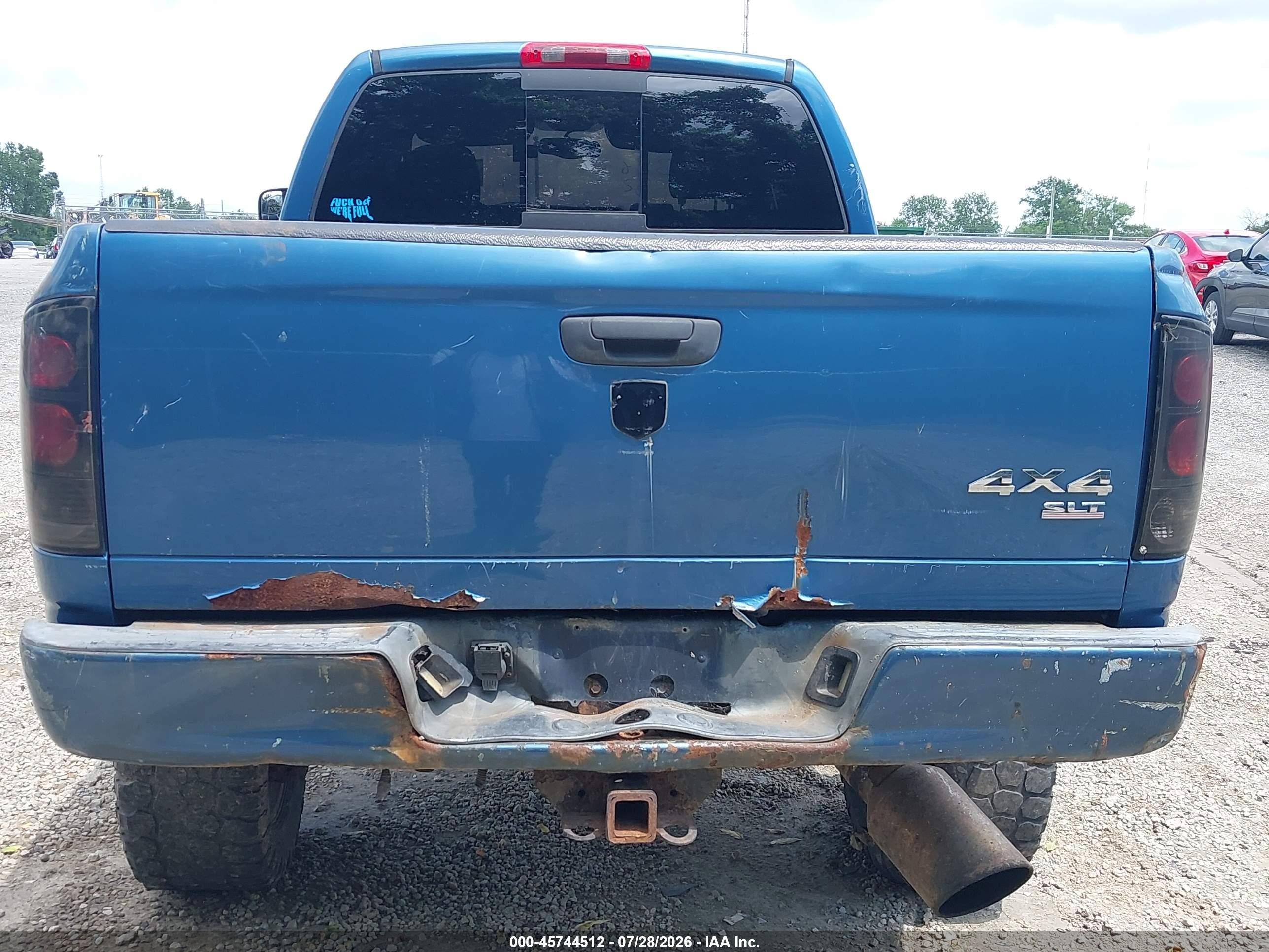 2004 Dodge Ram 2500 Slt/laramie Blue vin: 3D7KU28C84G138240
