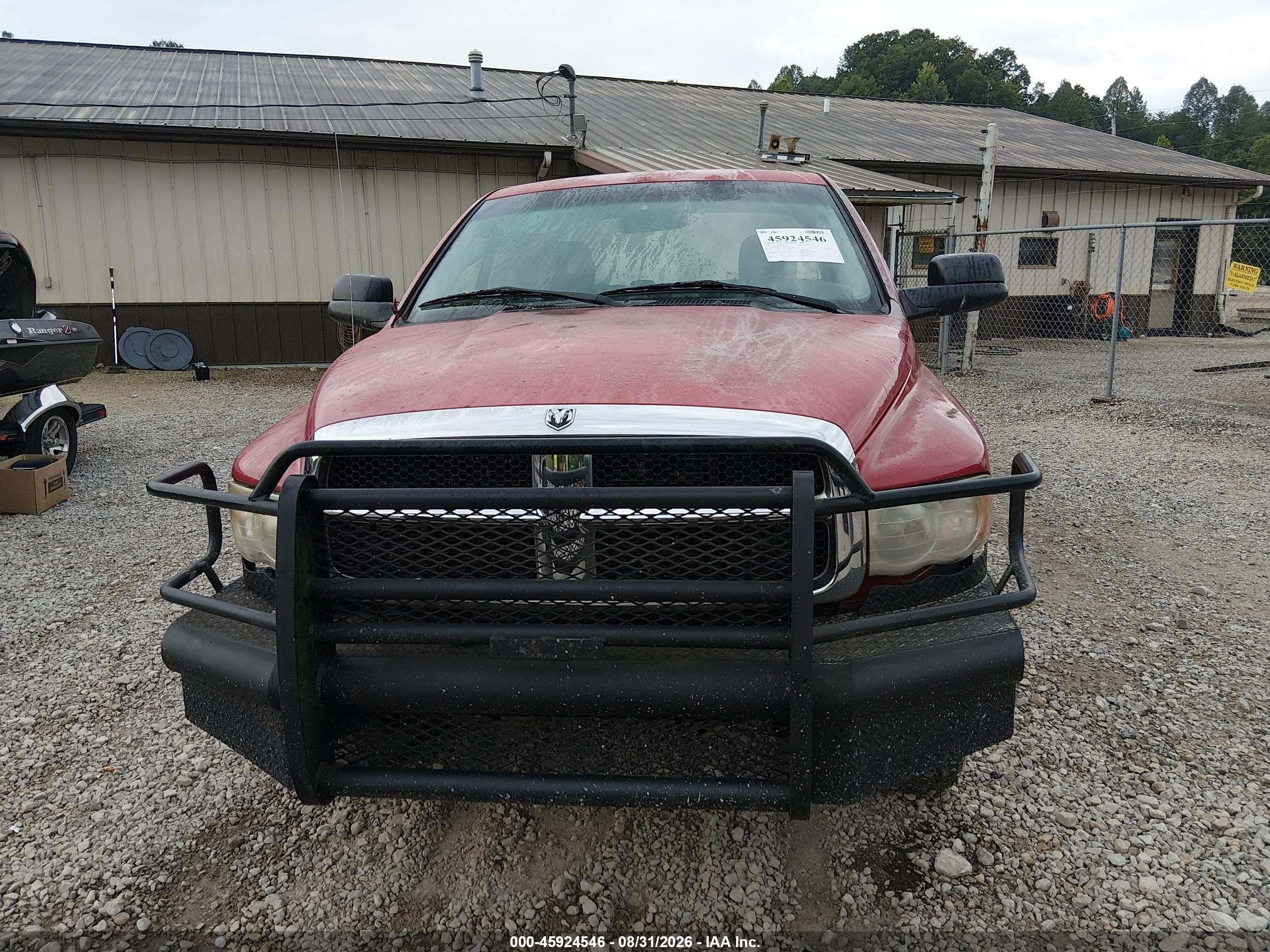 2004 Dodge Ram 2500 Slt/laramie Red vin: 3D7KU28C94G136450