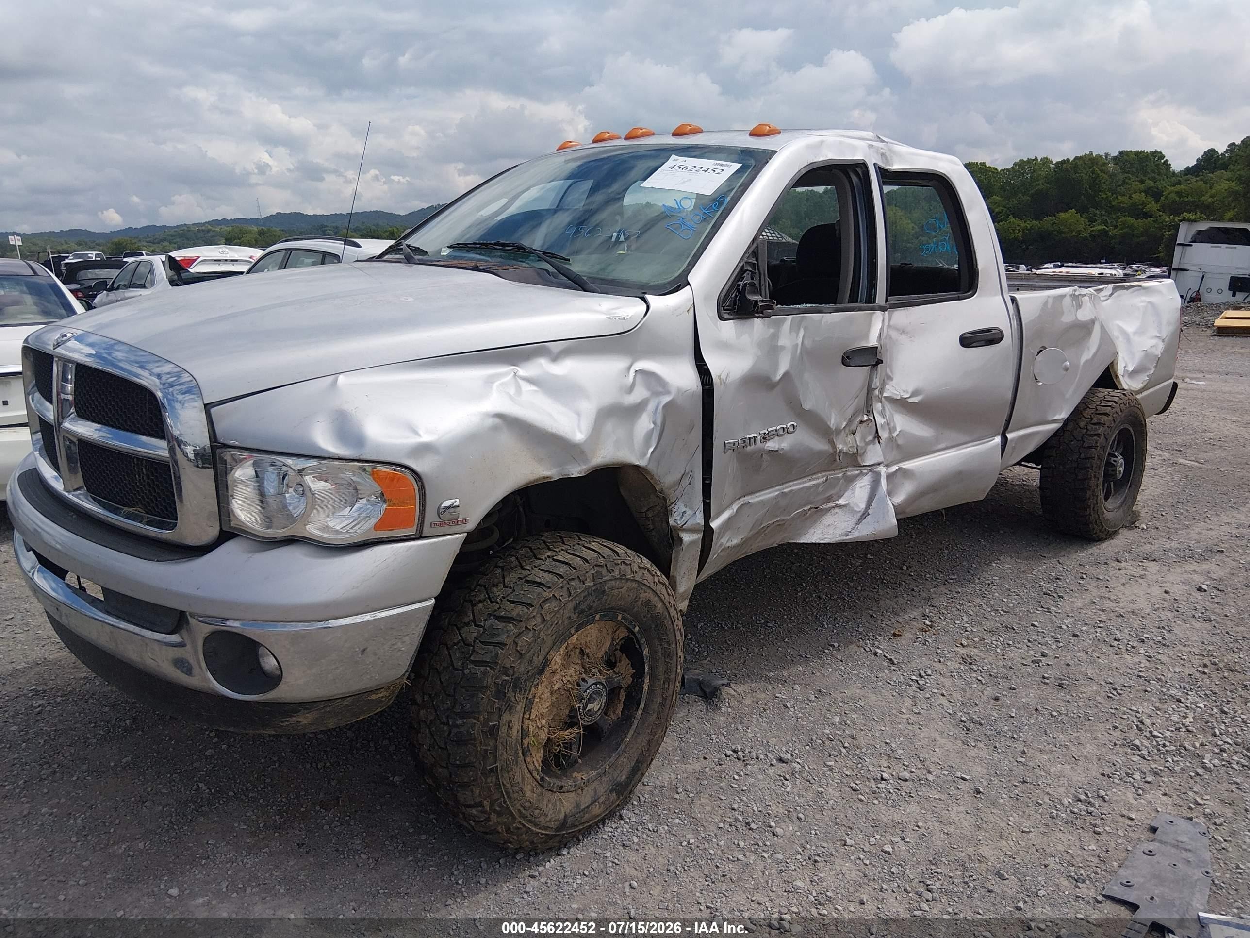 2003 Dodge Ram 2500 Slt/laramie/st Черный vin: 3D7KU28CX3G769019