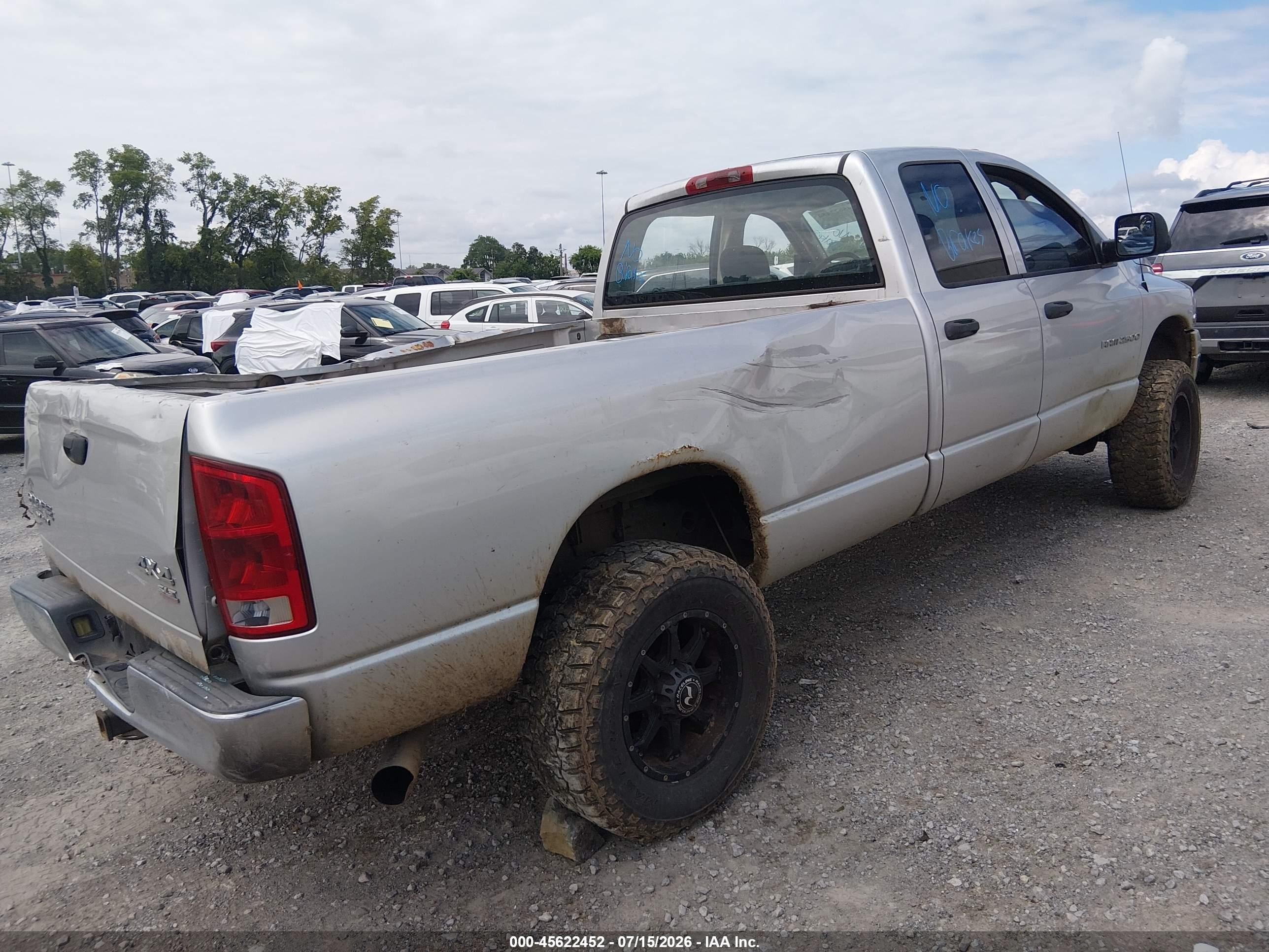 2003 Dodge Ram 2500 Slt/laramie/st Черный vin: 3D7KU28CX3G769019