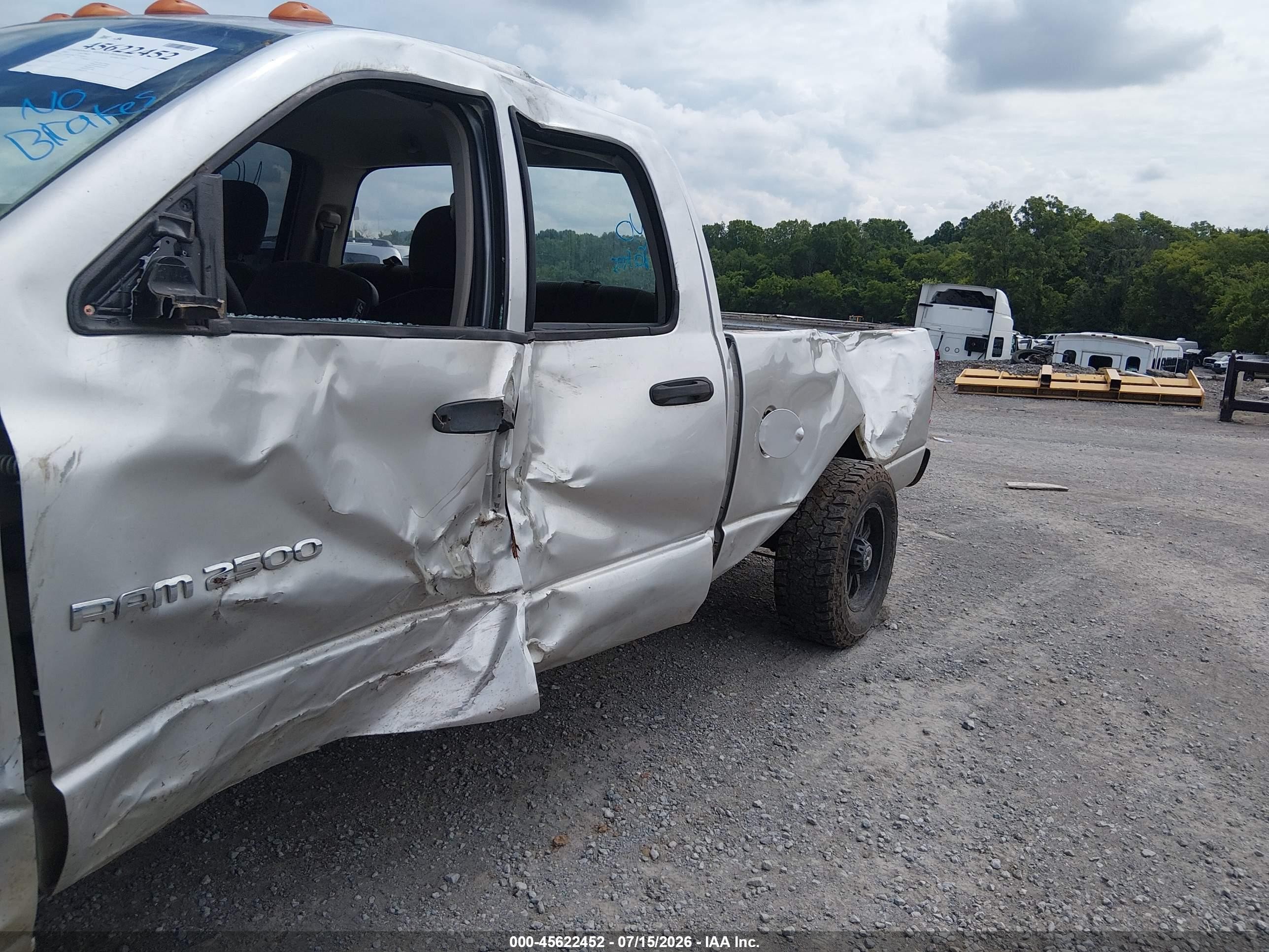 2003 Dodge Ram 2500 Slt/laramie/st Черный vin: 3D7KU28CX3G769019