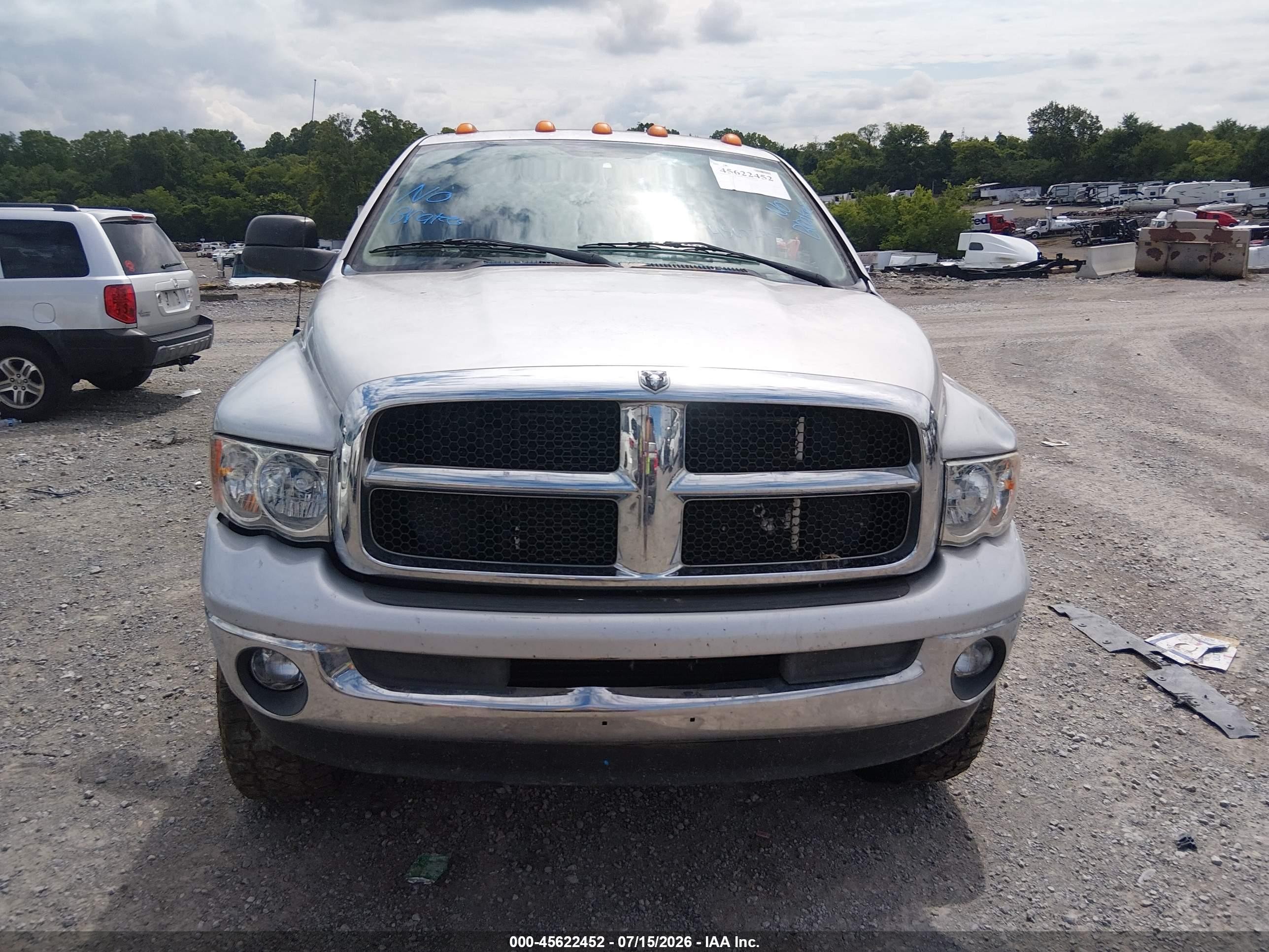 2003 Dodge Ram 2500 Slt/laramie/st Черный vin: 3D7KU28CX3G769019