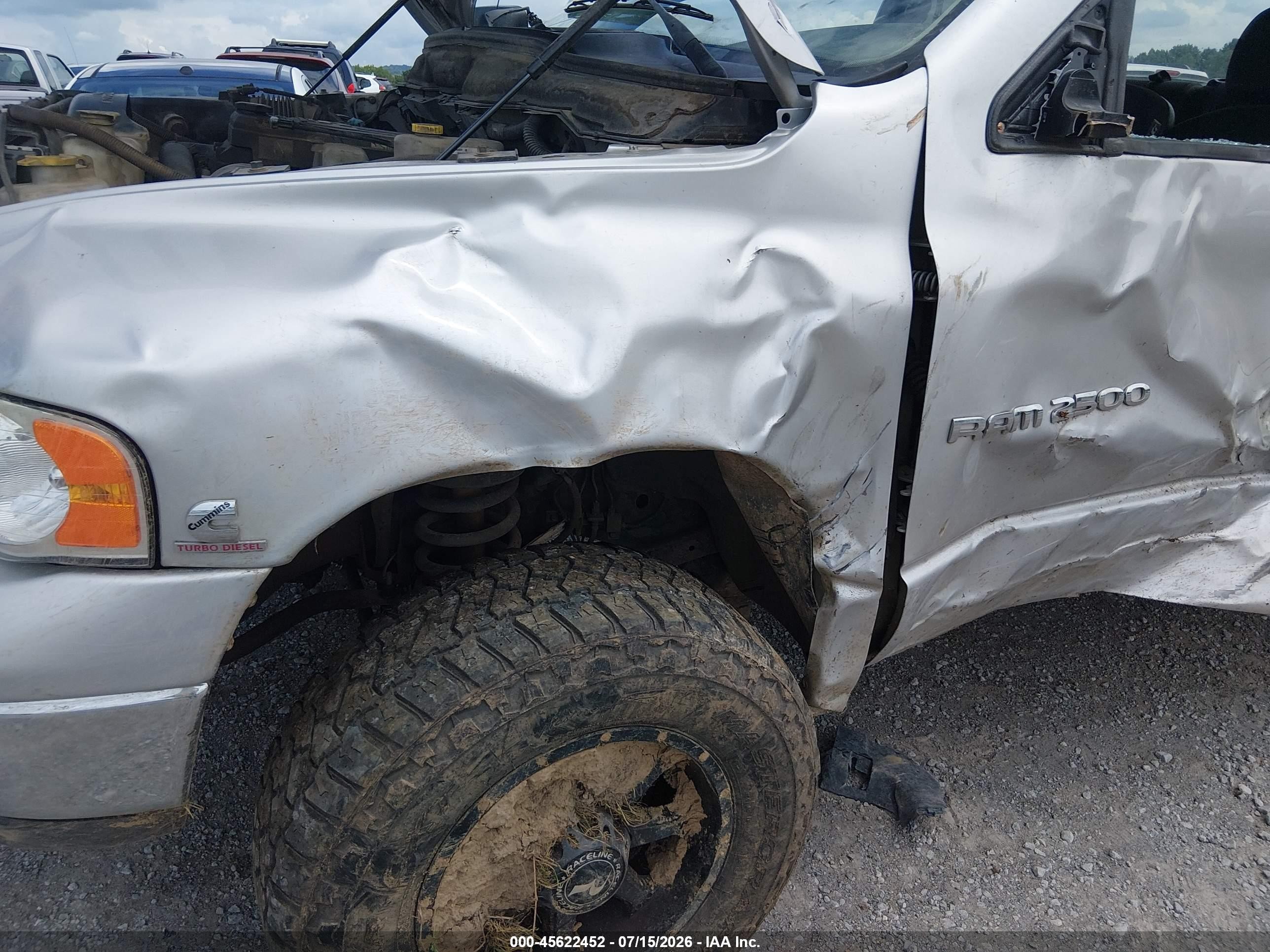 2003 Dodge Ram 2500 Slt/laramie/st Черный vin: 3D7KU28CX3G769019