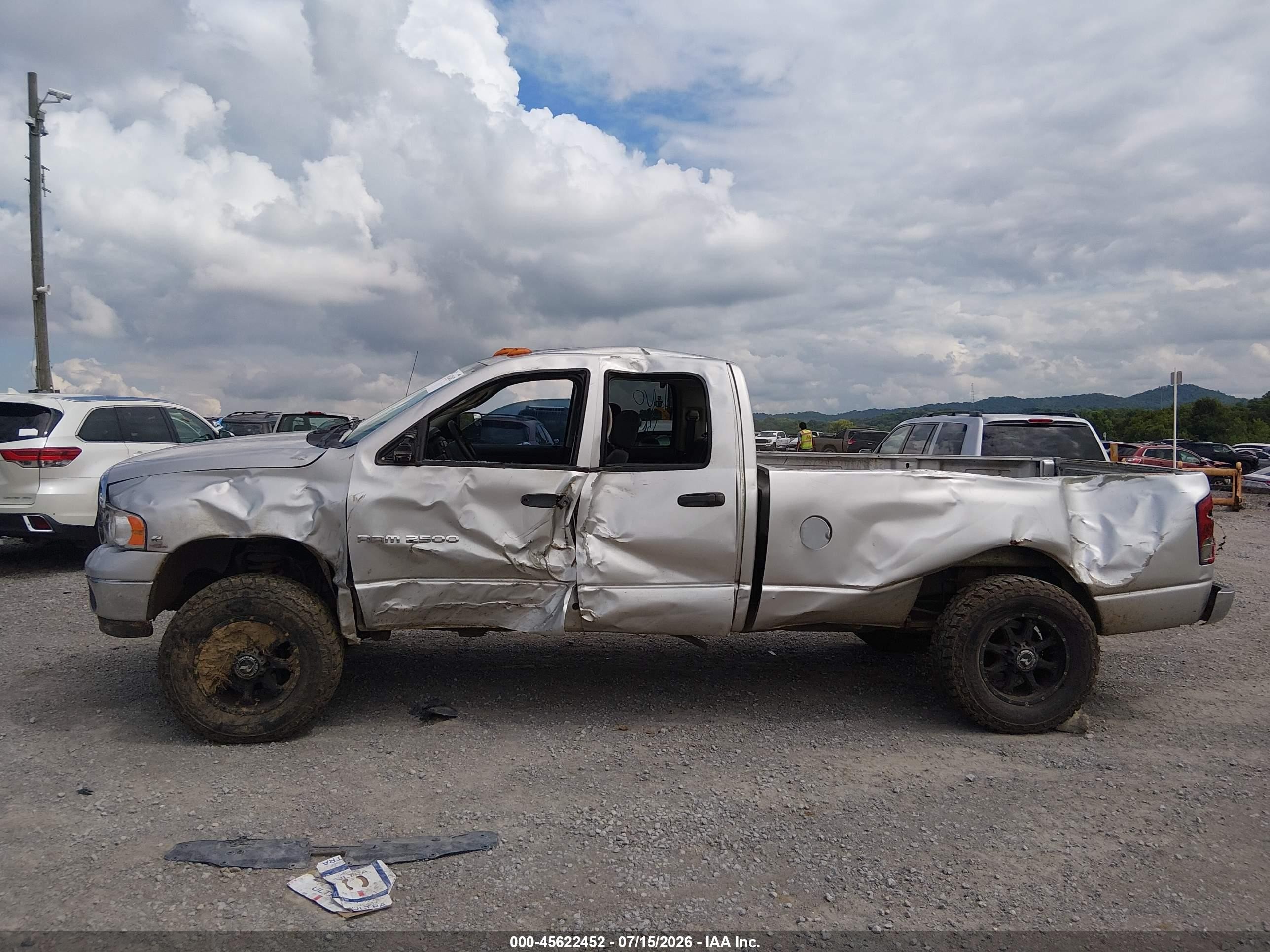2003 Dodge Ram 2500 Slt/laramie/st Черный vin: 3D7KU28CX3G769019