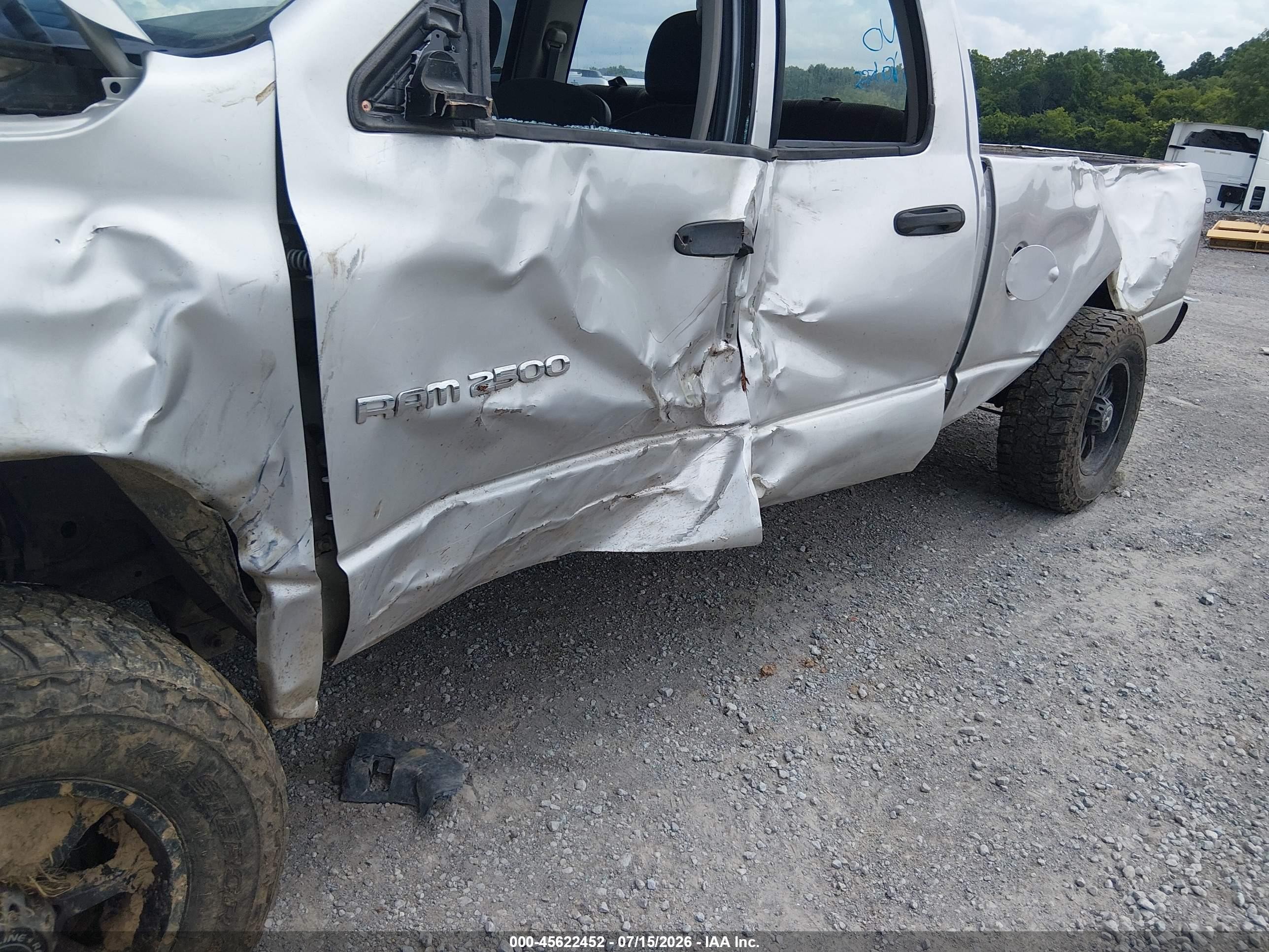 2003 Dodge Ram 2500 Slt/laramie/st Черный vin: 3D7KU28CX3G769019