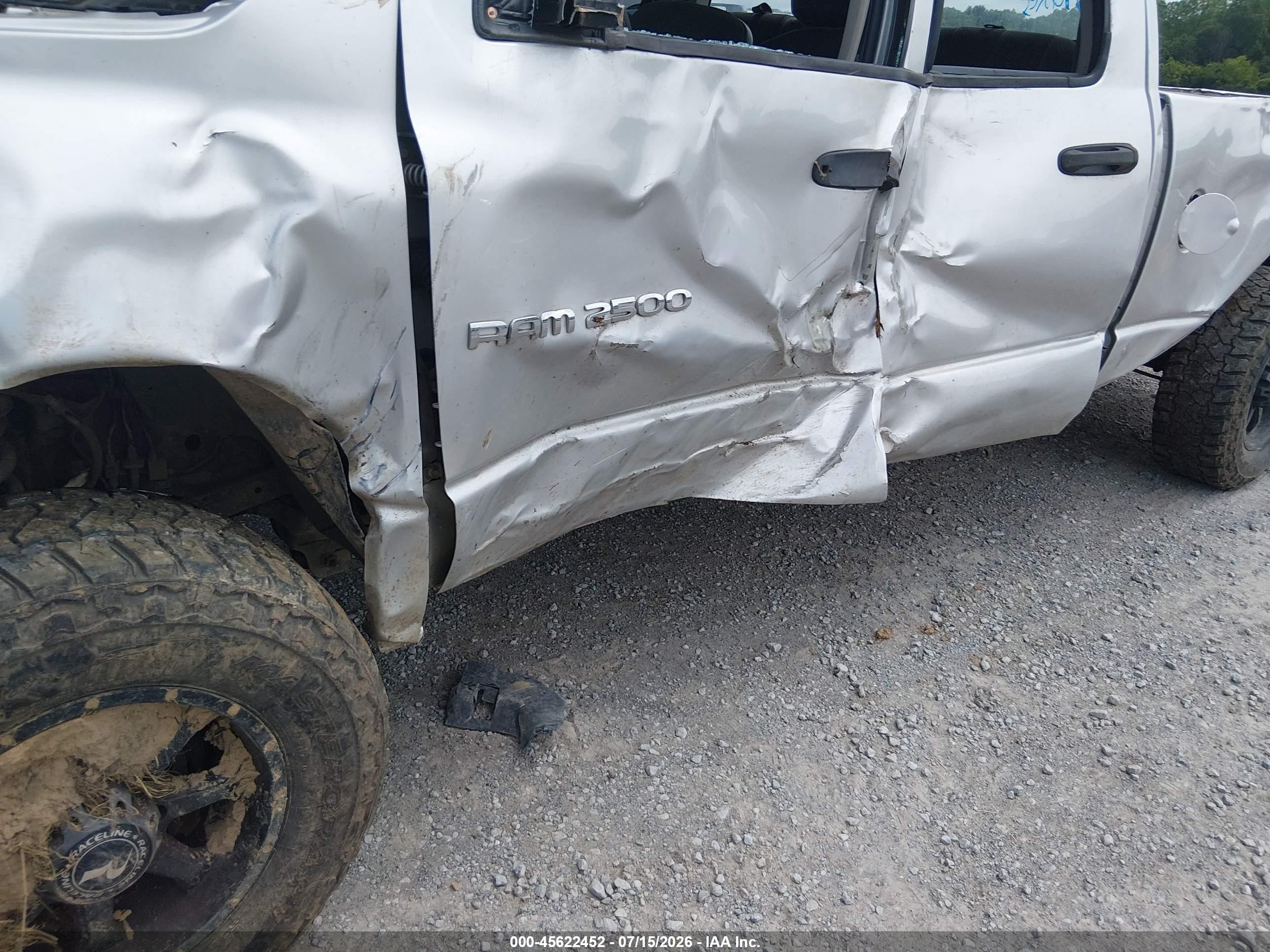 2003 Dodge Ram 2500 Slt/laramie/st Черный vin: 3D7KU28CX3G769019