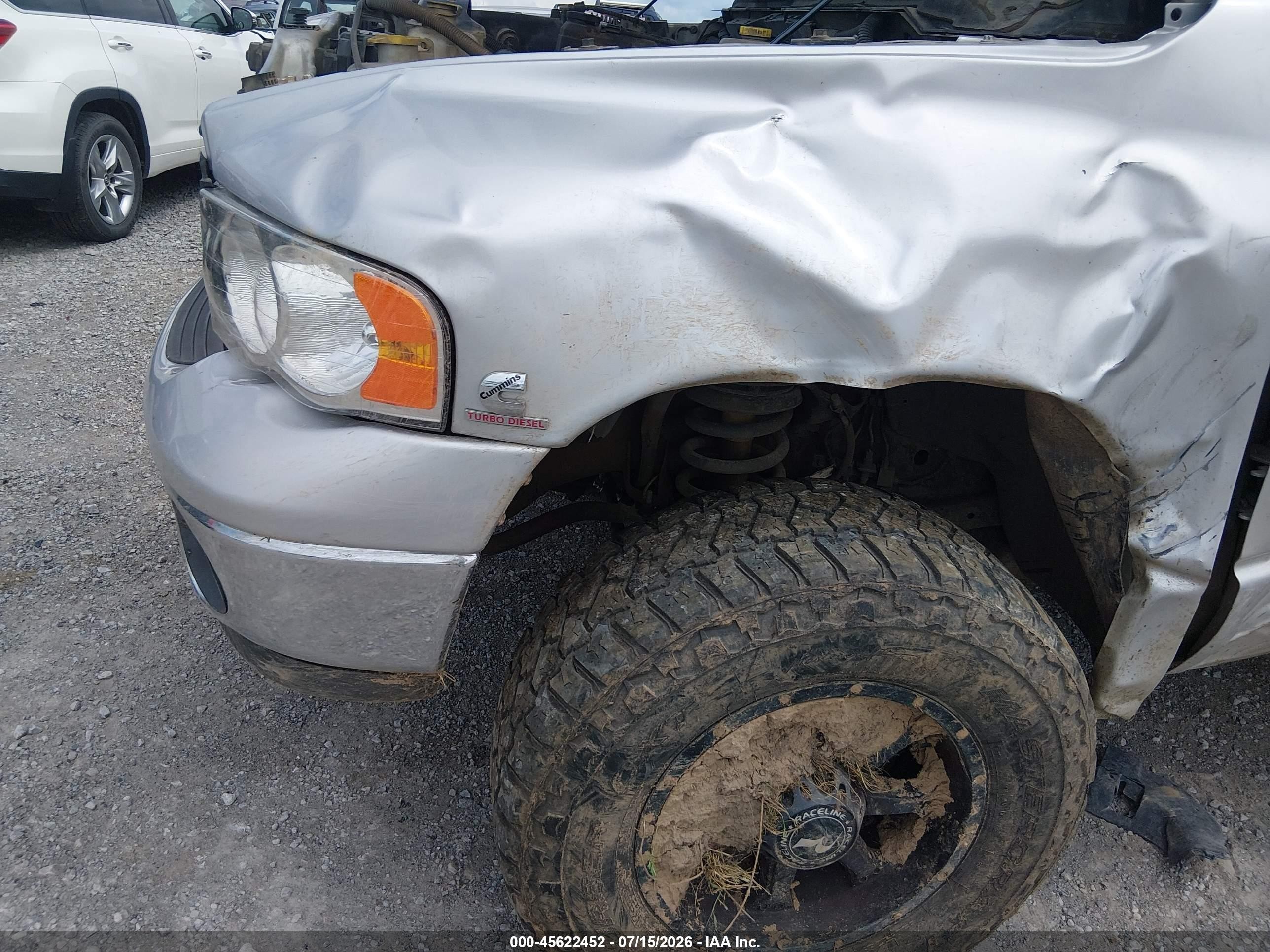 2003 Dodge Ram 2500 Slt/laramie/st Черный vin: 3D7KU28CX3G769019