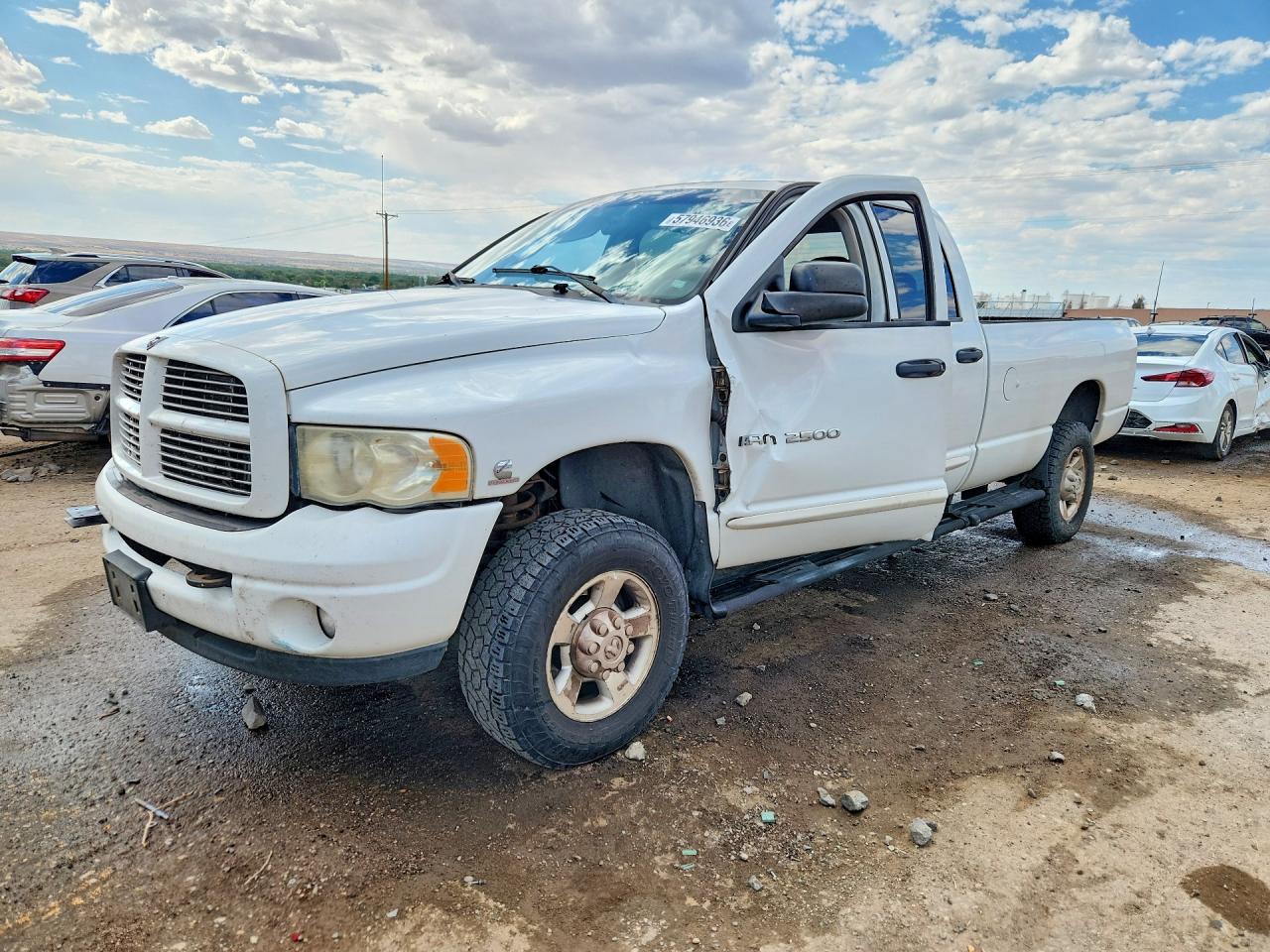 2004 Dodge Ram 2500 St White vin: 3D7KU28CX4G139745