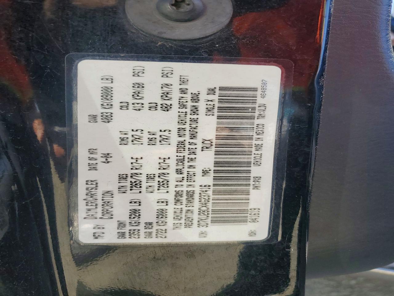 2004 Dodge Ram 2500 St Gray vin: 3D7KU28CX4G237416