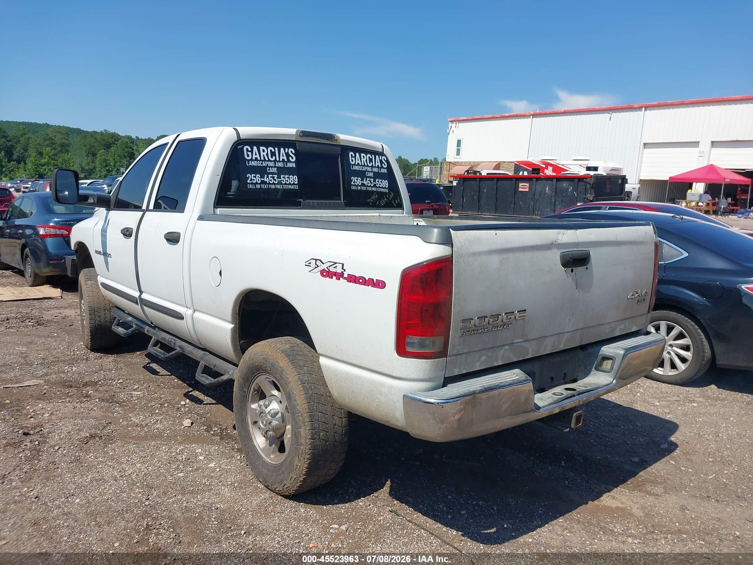 2004 Dodge Ram 2500 Slt/laramie White vin: 3D7KU28CX4G243961