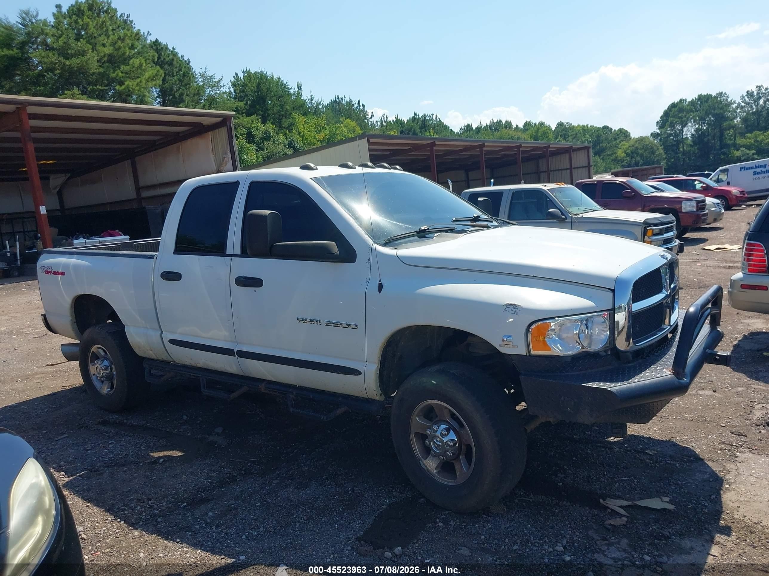 2004 Dodge Ram 2500 Slt/laramie White vin: 3D7KU28CX4G243961