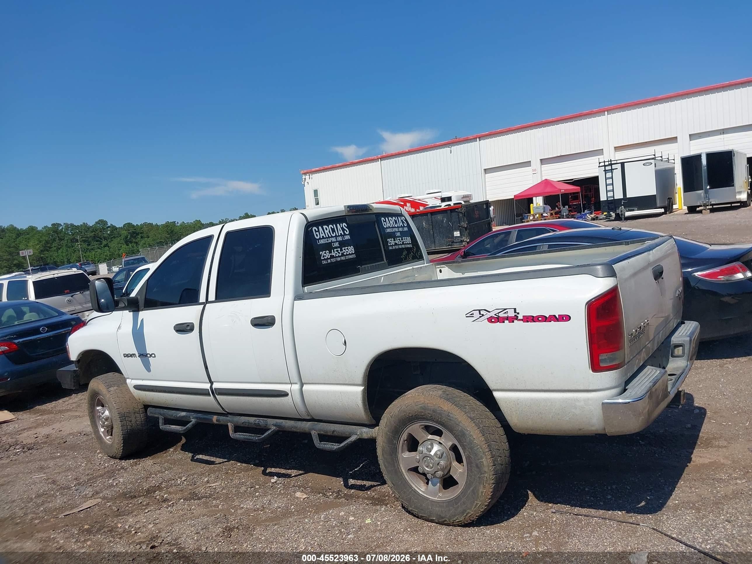 2004 Dodge Ram 2500 Slt/laramie White vin: 3D7KU28CX4G243961