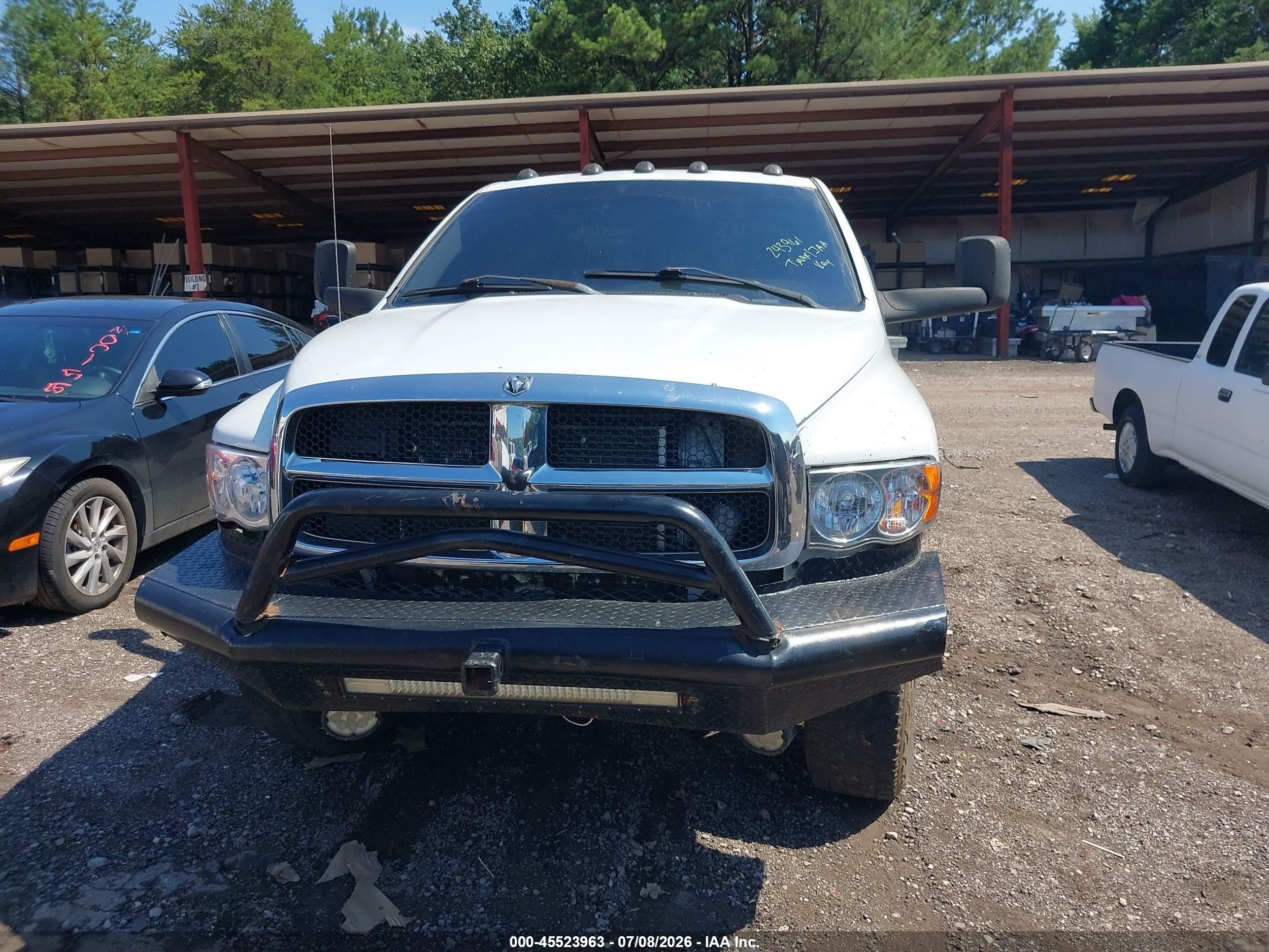 2004 Dodge Ram 2500 Slt/laramie White vin: 3D7KU28CX4G243961