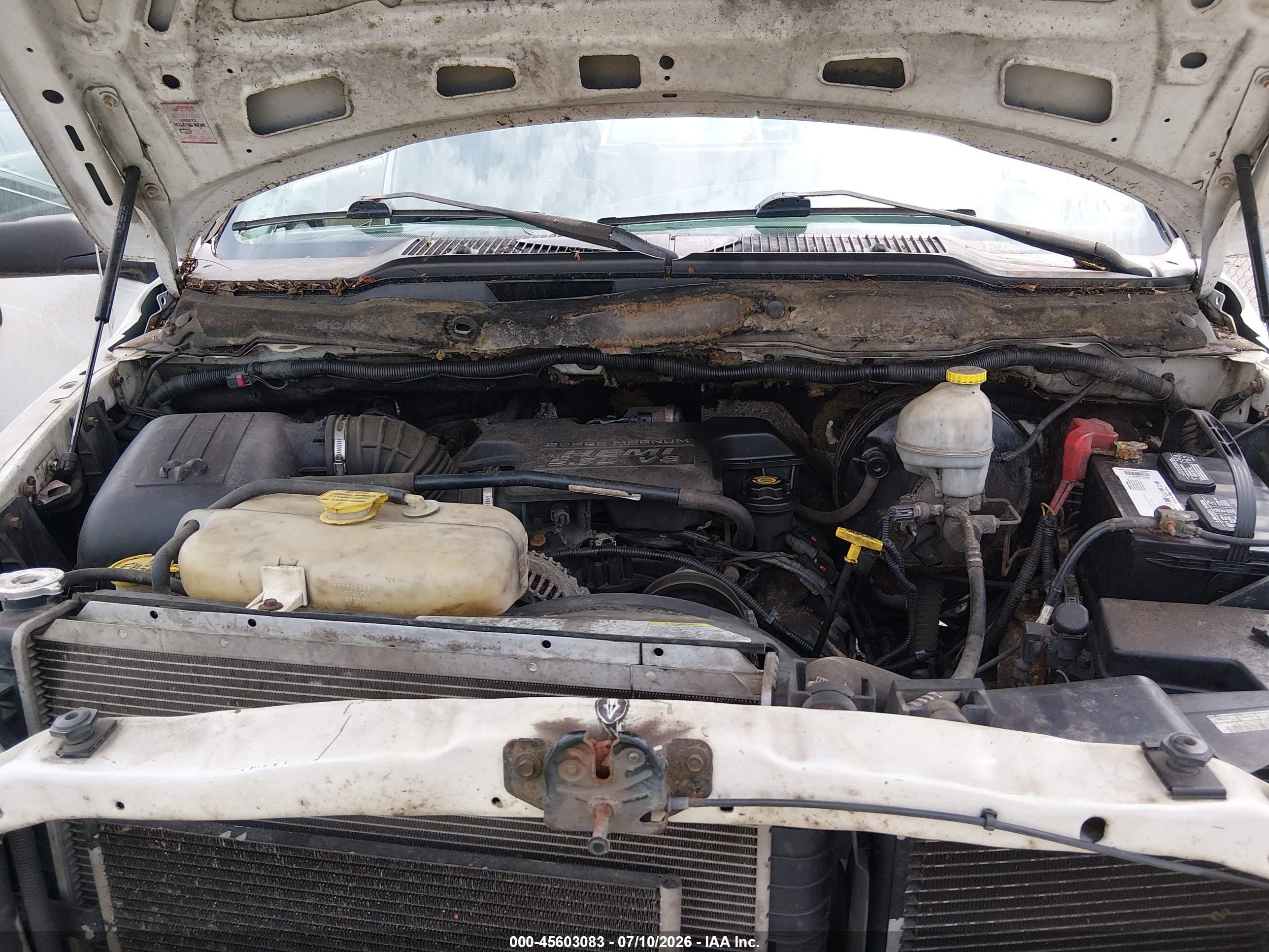 2004 Dodge Ram 2500 St Белый vin: 3D7KU28D04G157681