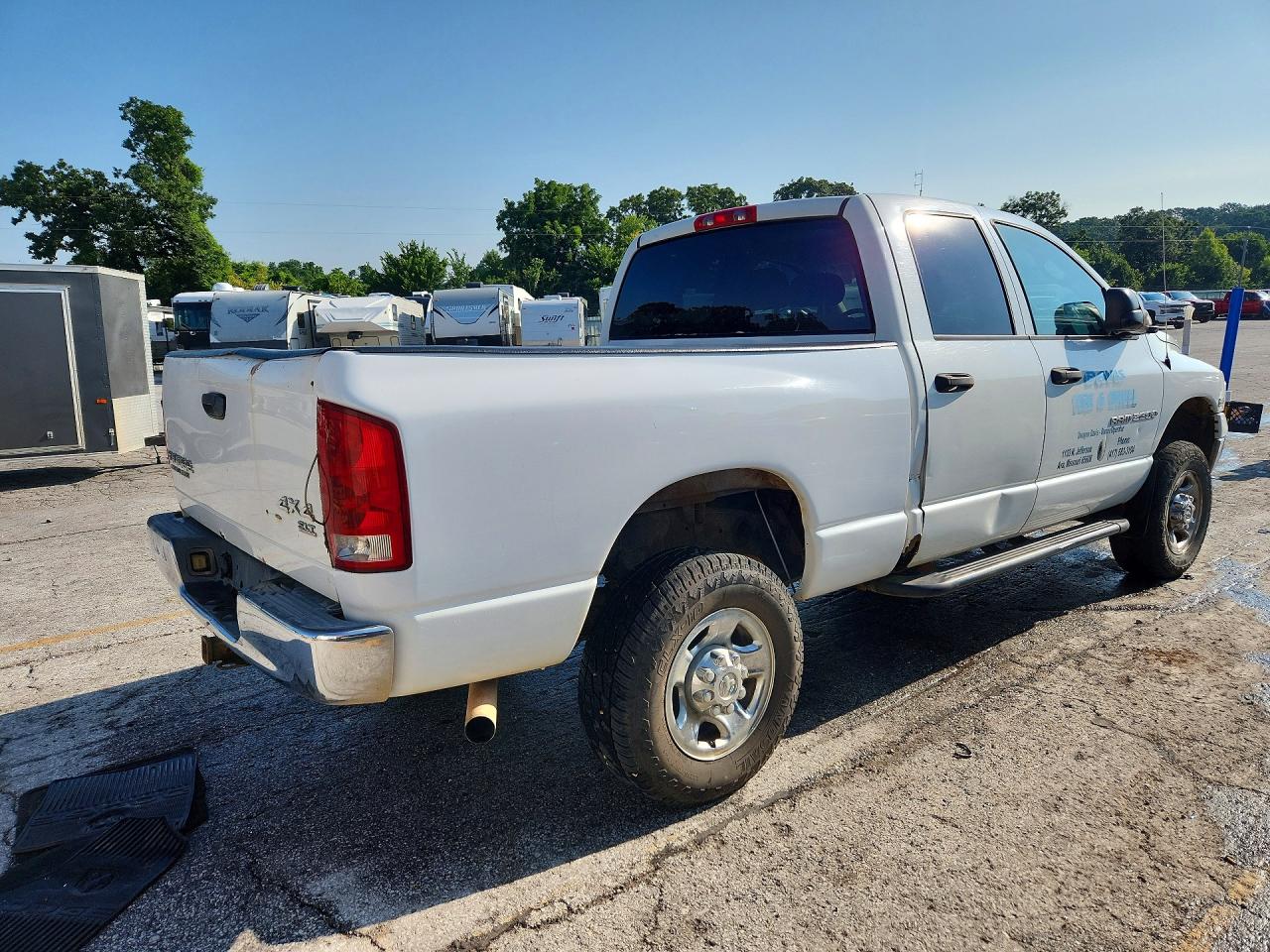 2004 Dodge Ram 2500 St White vin: 3D7KU28D04G159950