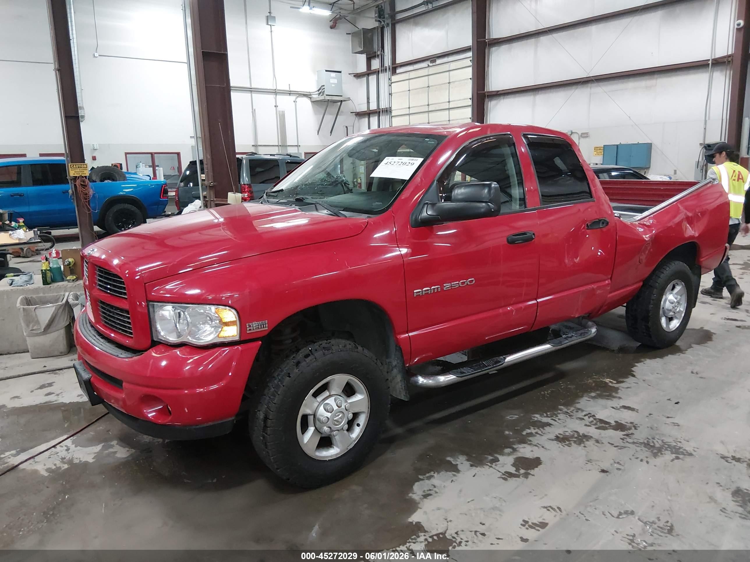 2003 Dodge Ram 2500 Slt/laramie/st Red vin: 3D7KU28D13G857224