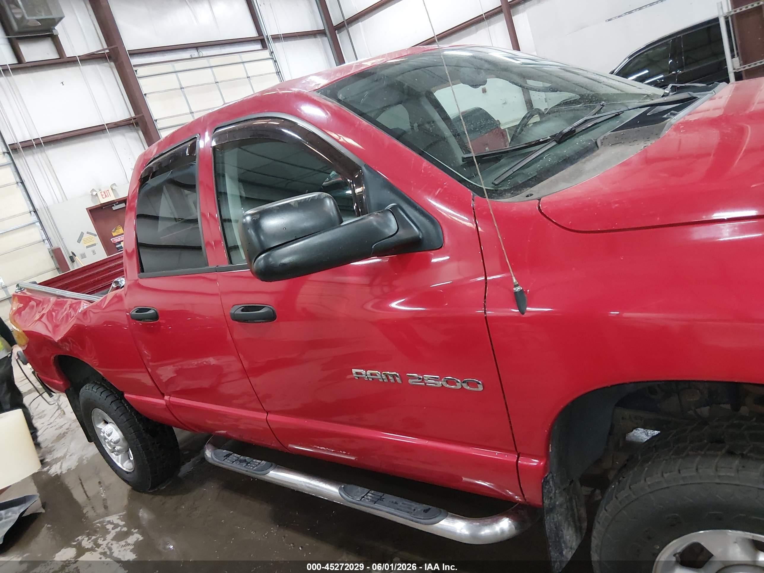 2003 Dodge Ram 2500 Slt/laramie/st Red vin: 3D7KU28D13G857224