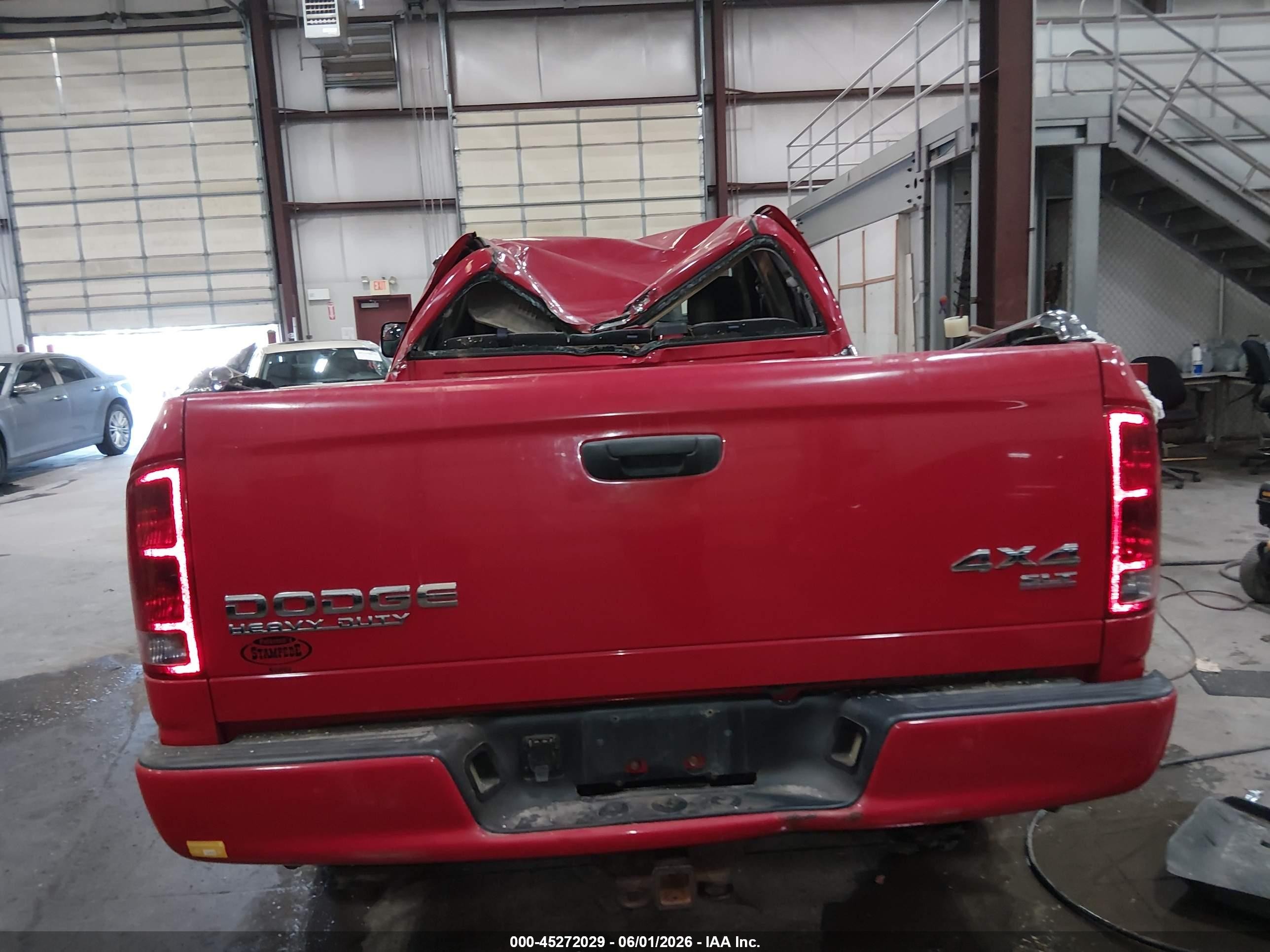 2003 Dodge Ram 2500 Slt/laramie/st Red vin: 3D7KU28D13G857224
