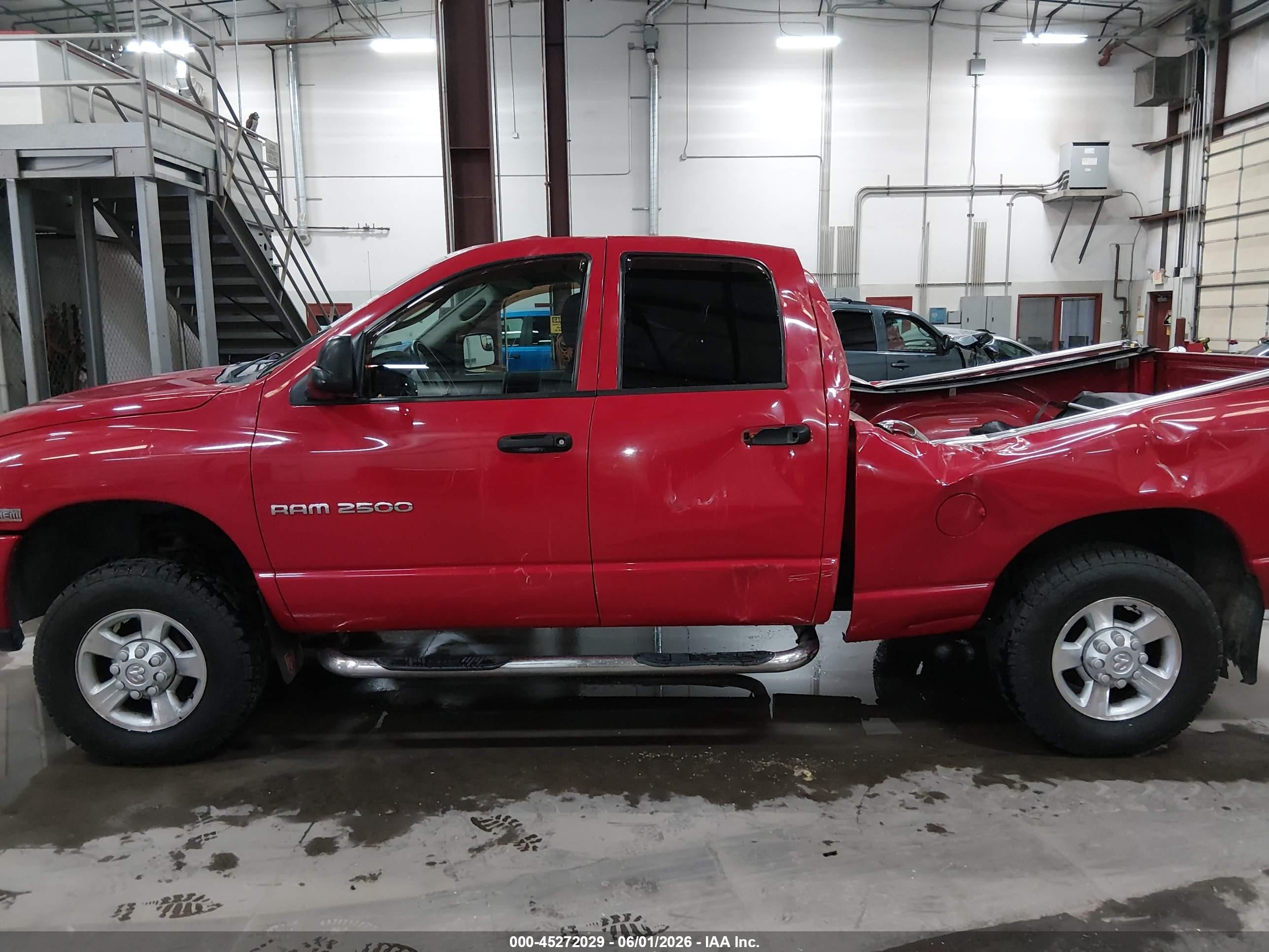 2003 Dodge Ram 2500 Slt/laramie/st Red vin: 3D7KU28D13G857224