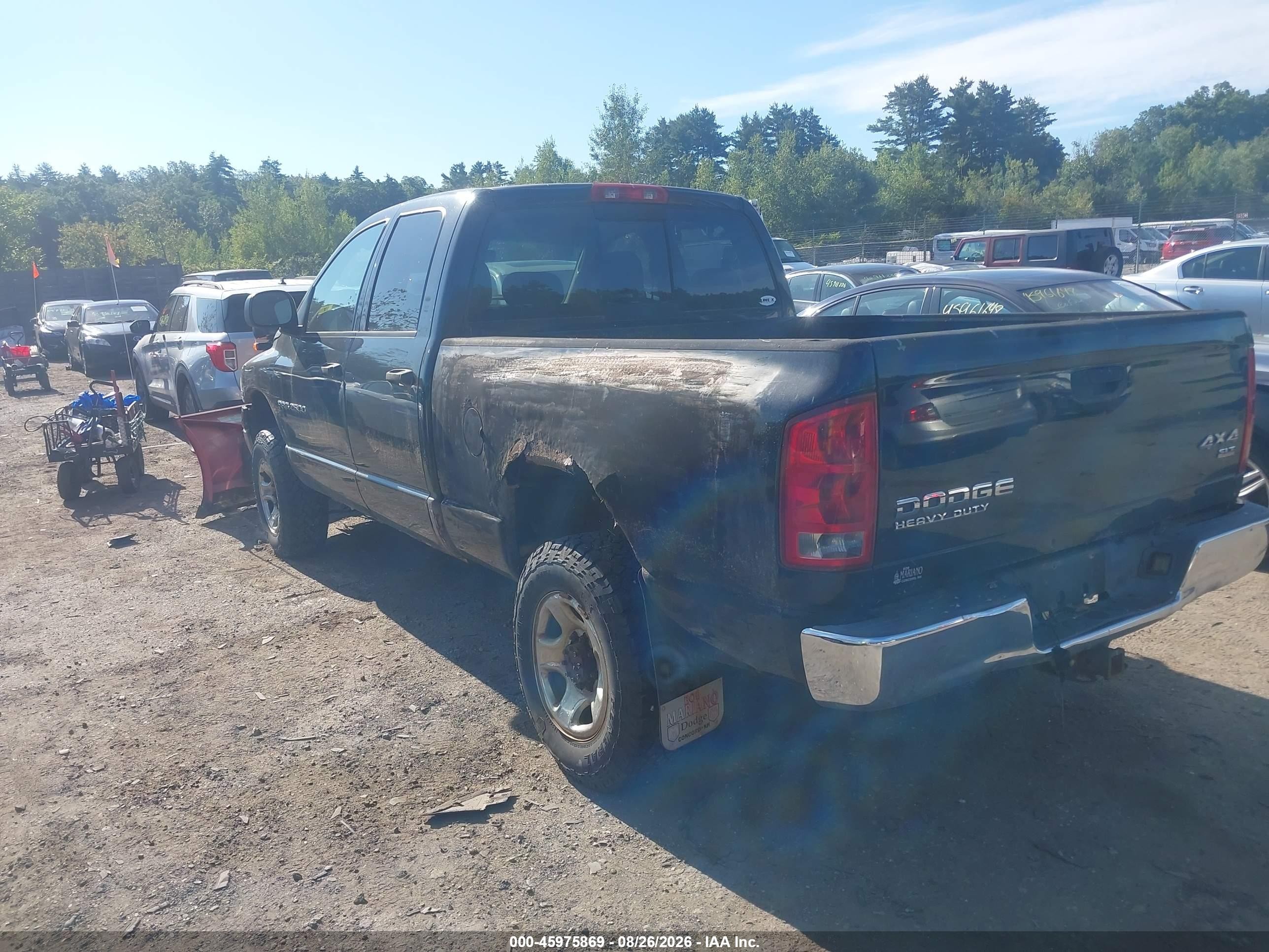 2004 Dodge Ram 2500 Slt/laramie Black vin: 3D7KU28D14G106853