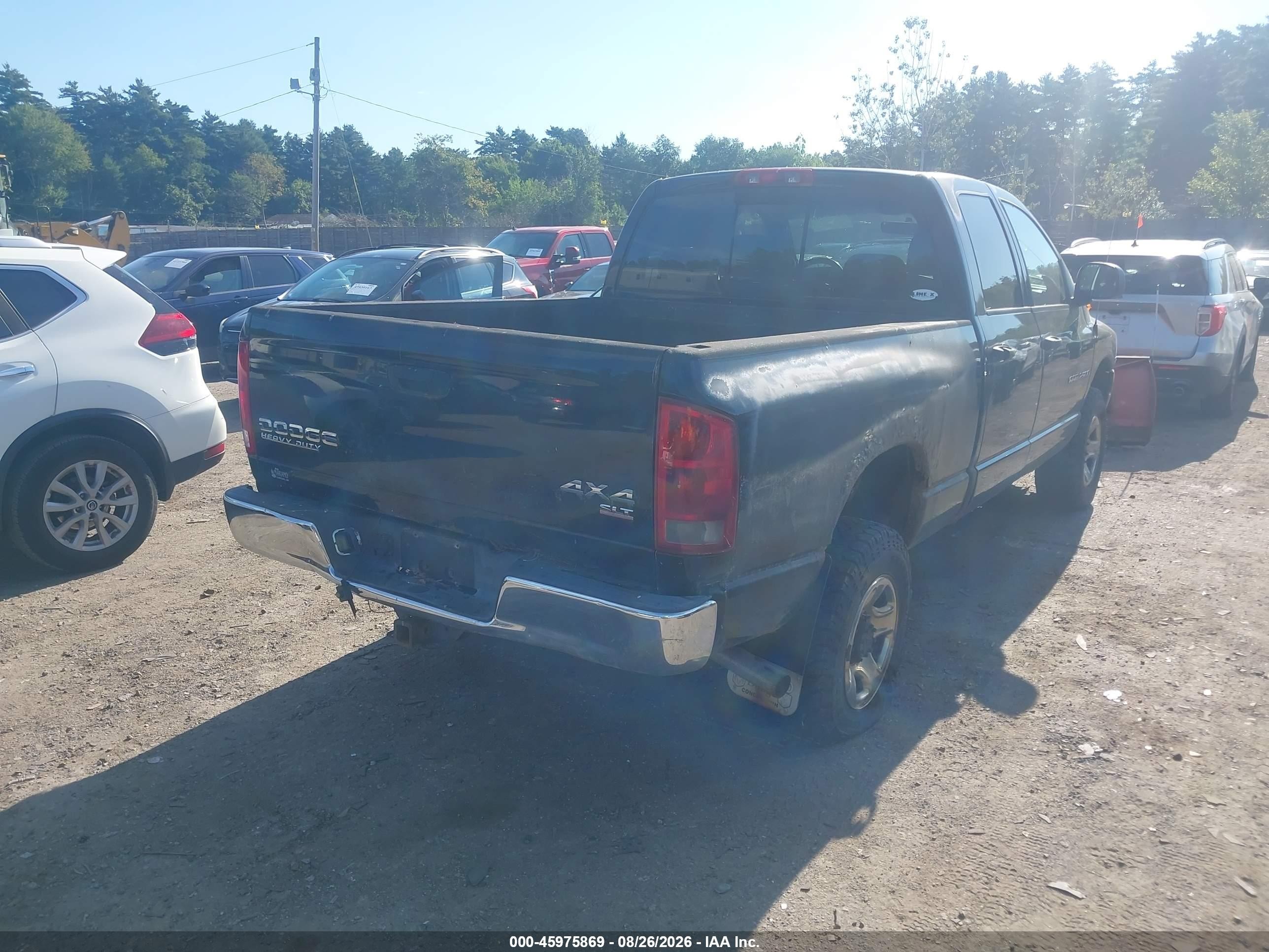 2004 Dodge Ram 2500 Slt/laramie Black vin: 3D7KU28D14G106853
